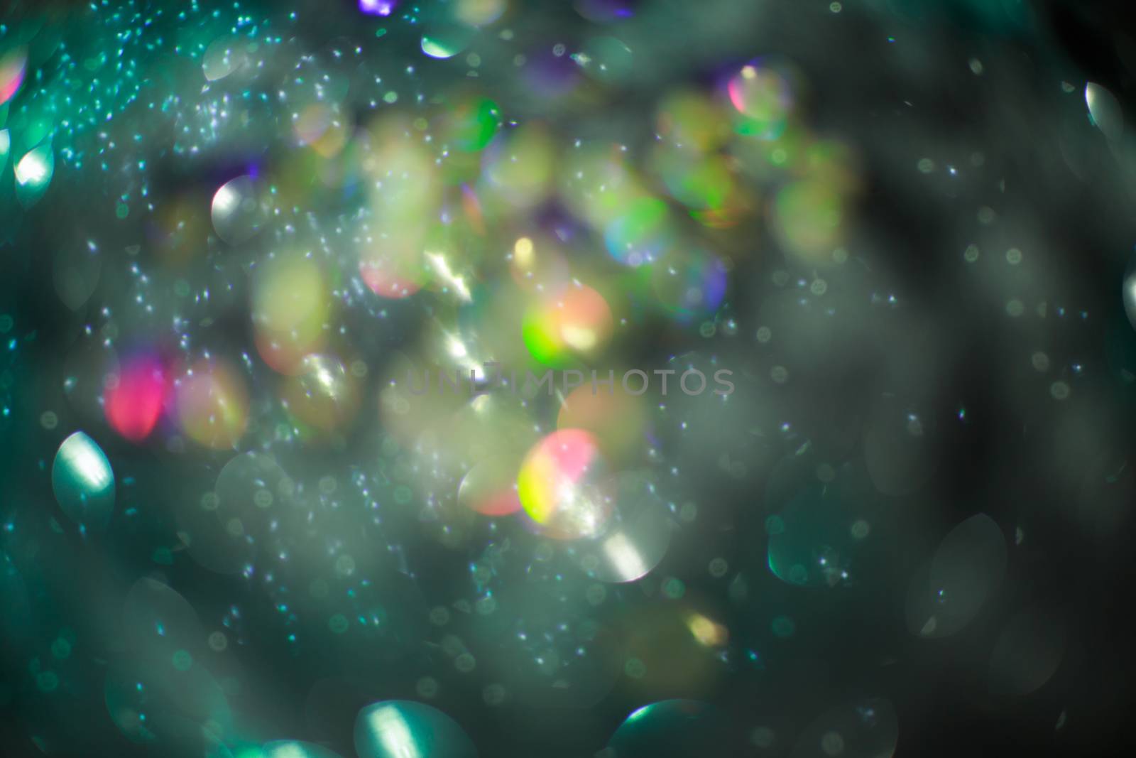 Abstract compositione in bokeh on black  background