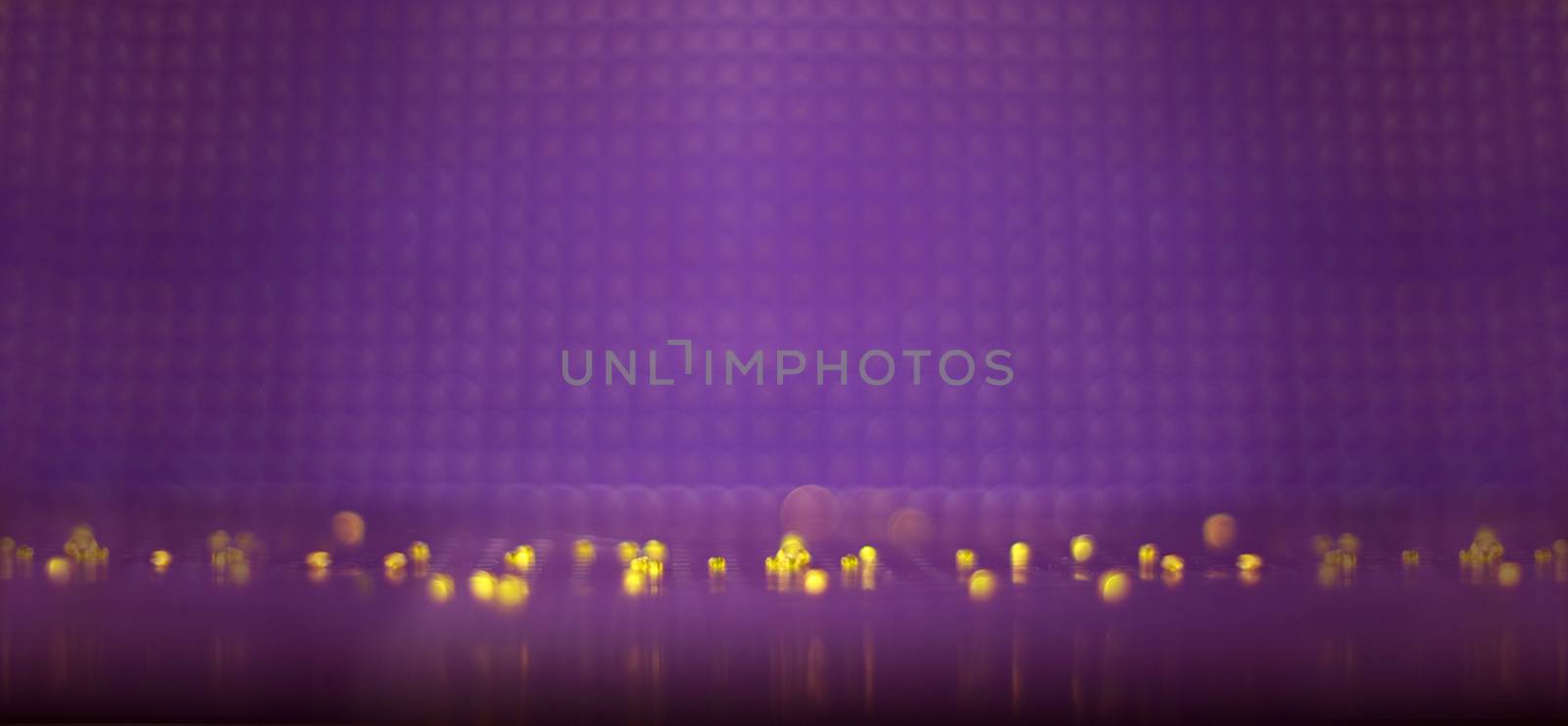 yellow bubbles on purple background 