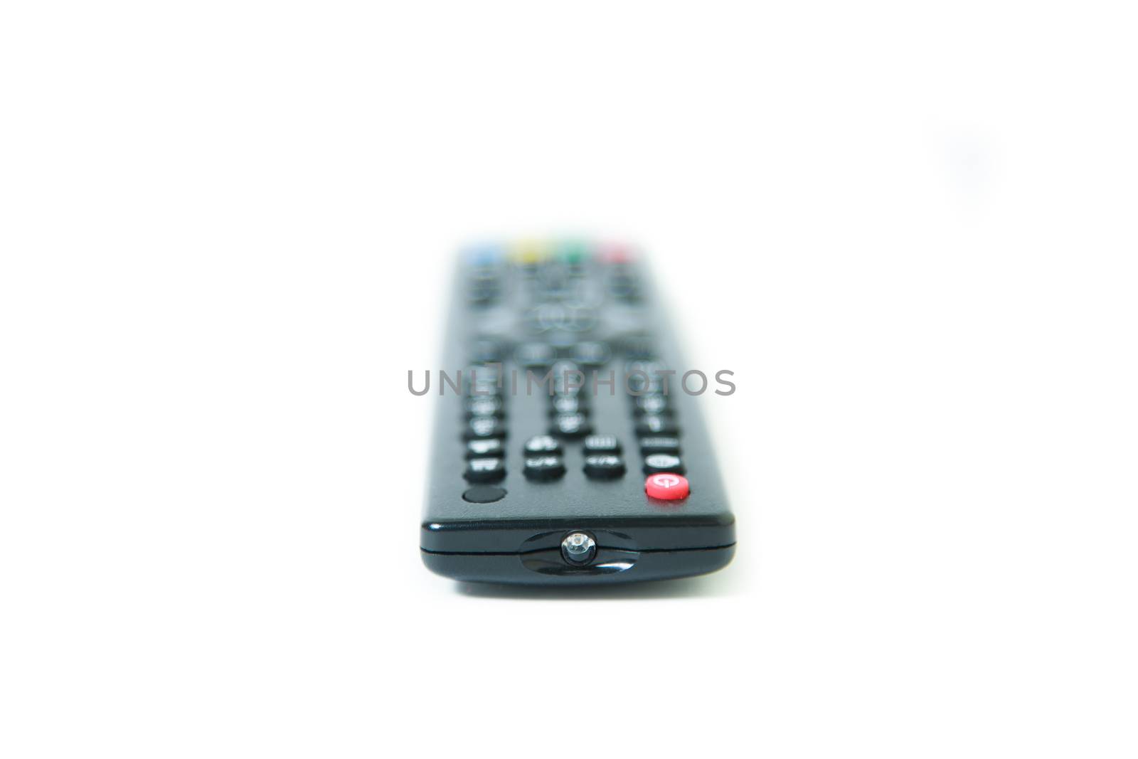 tv remote control on white background