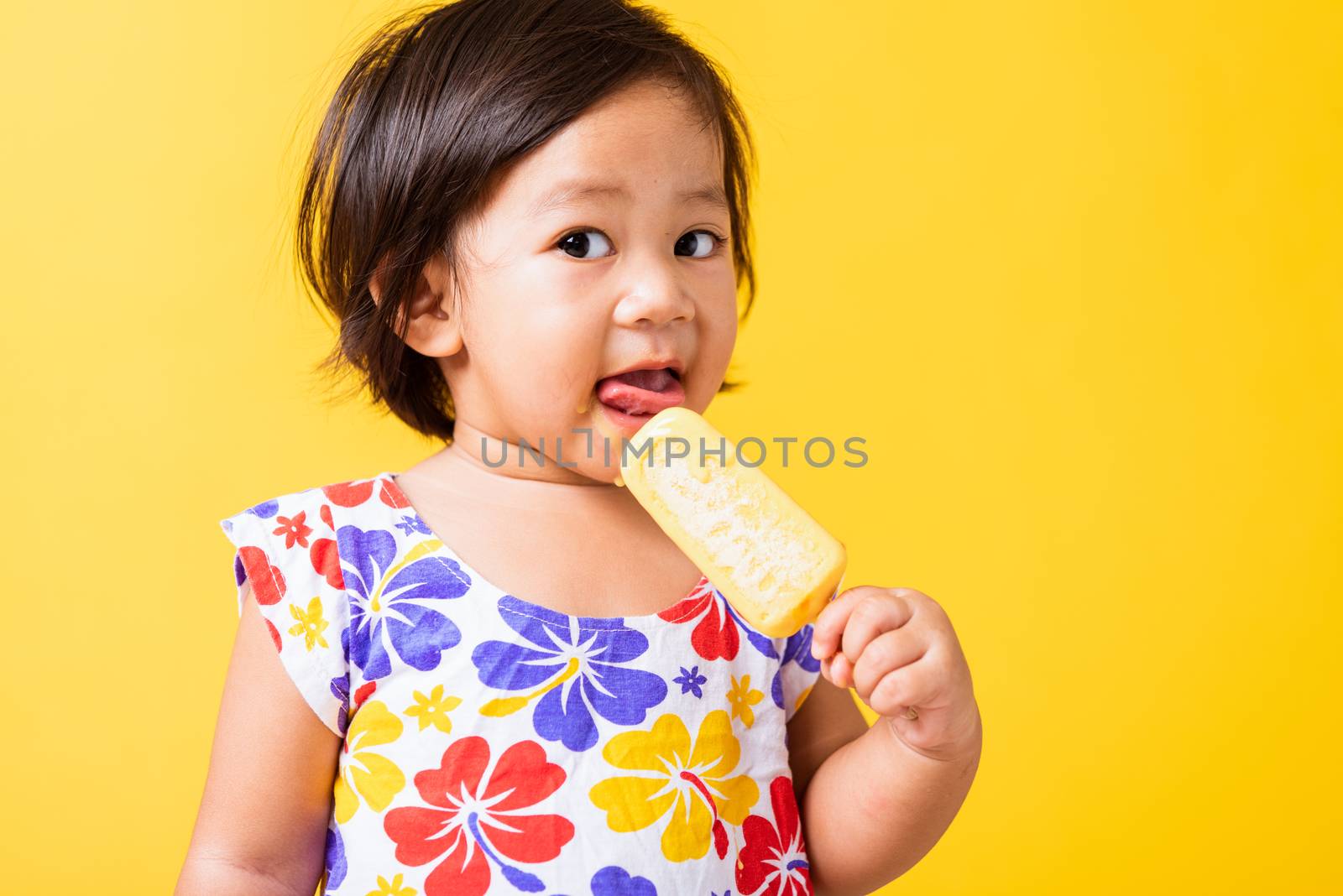 baby or kid cute little girl attractive laugh smile wearing dick by Sorapop