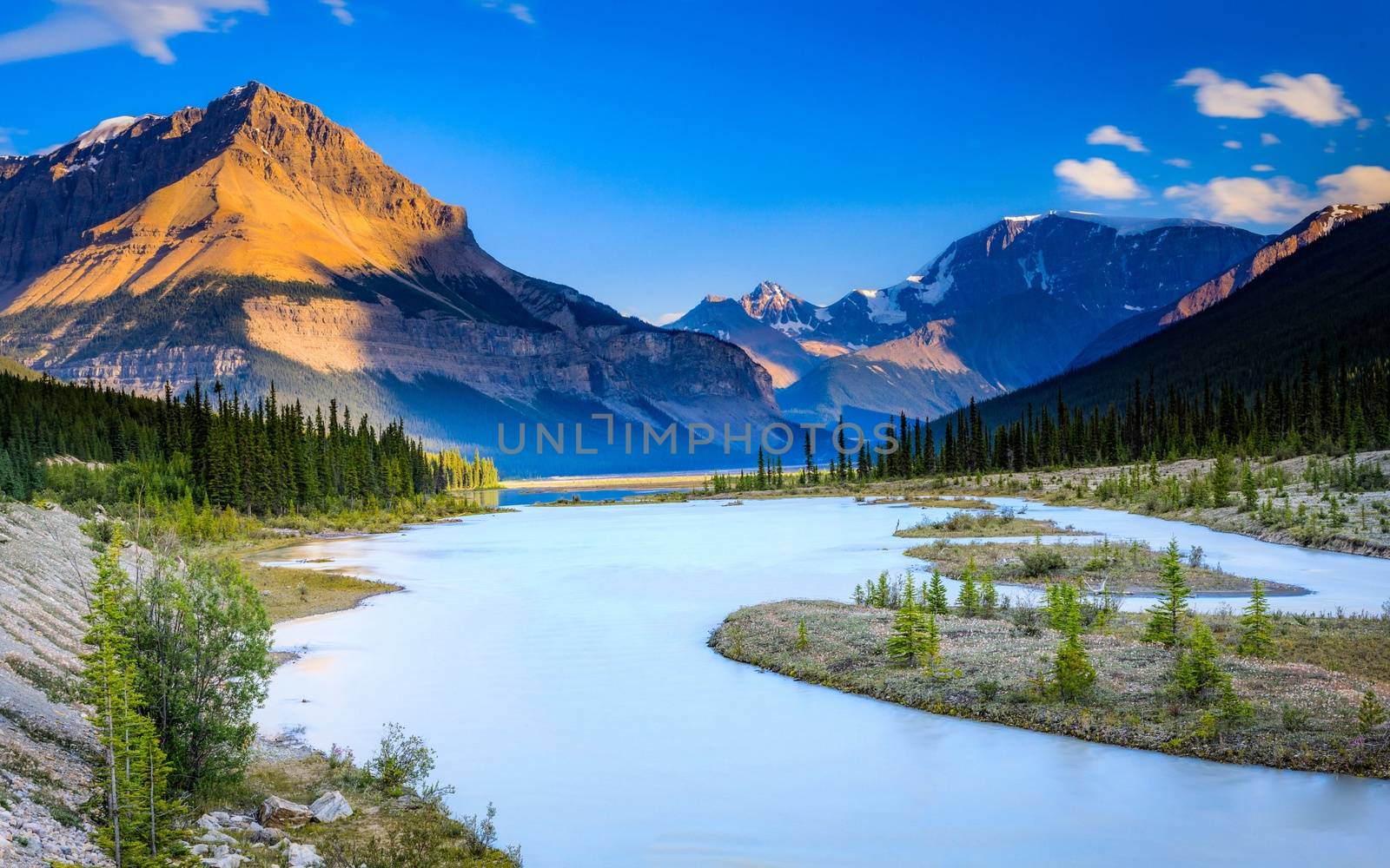 Scenic Morant's Curve Railway Banff National Park Alberta Canada