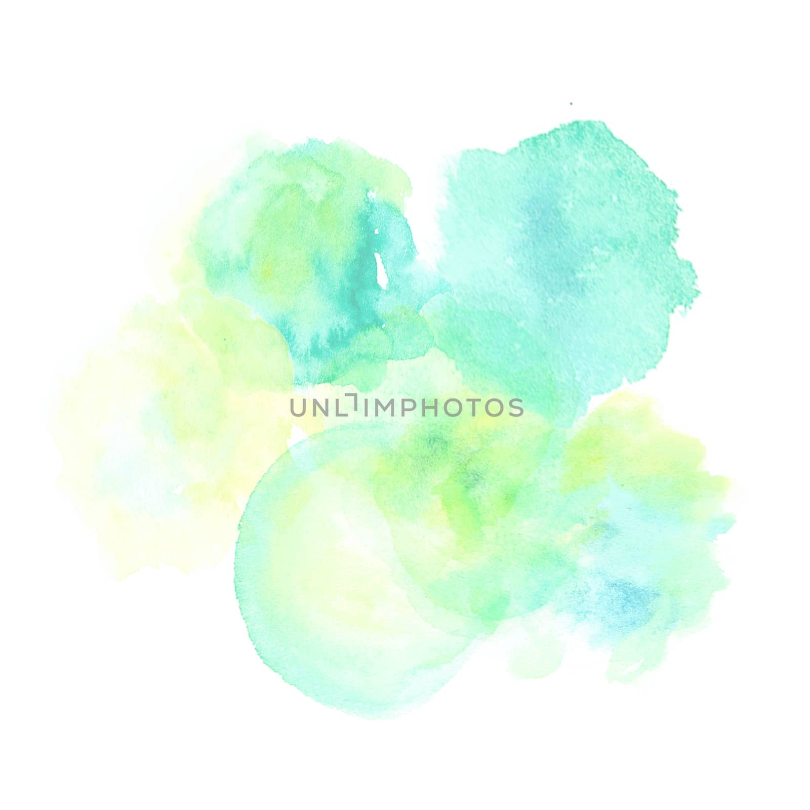 Abstract watercolor on white background. by yuiyuize