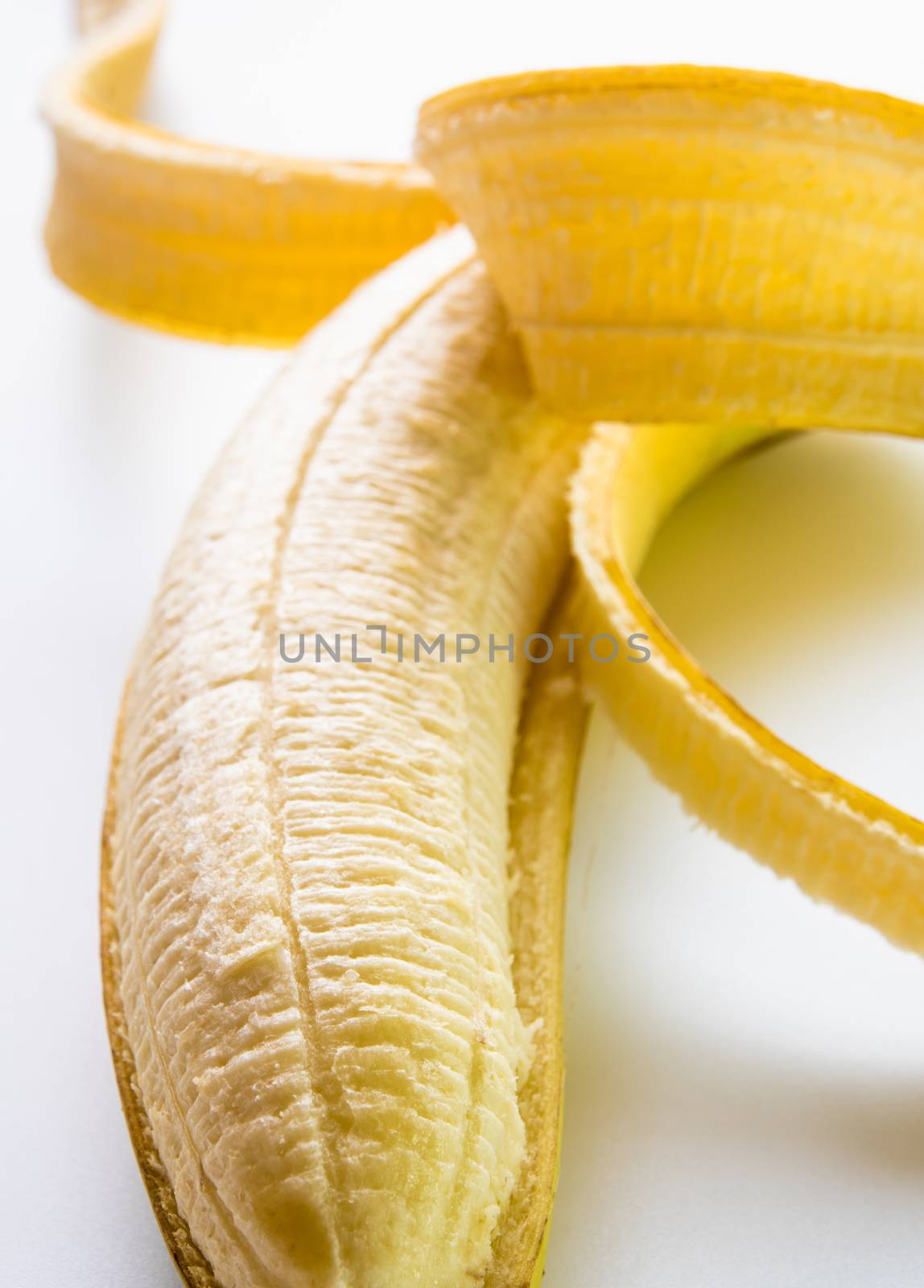 Cavendish banana Isolated on white background by Satakorn