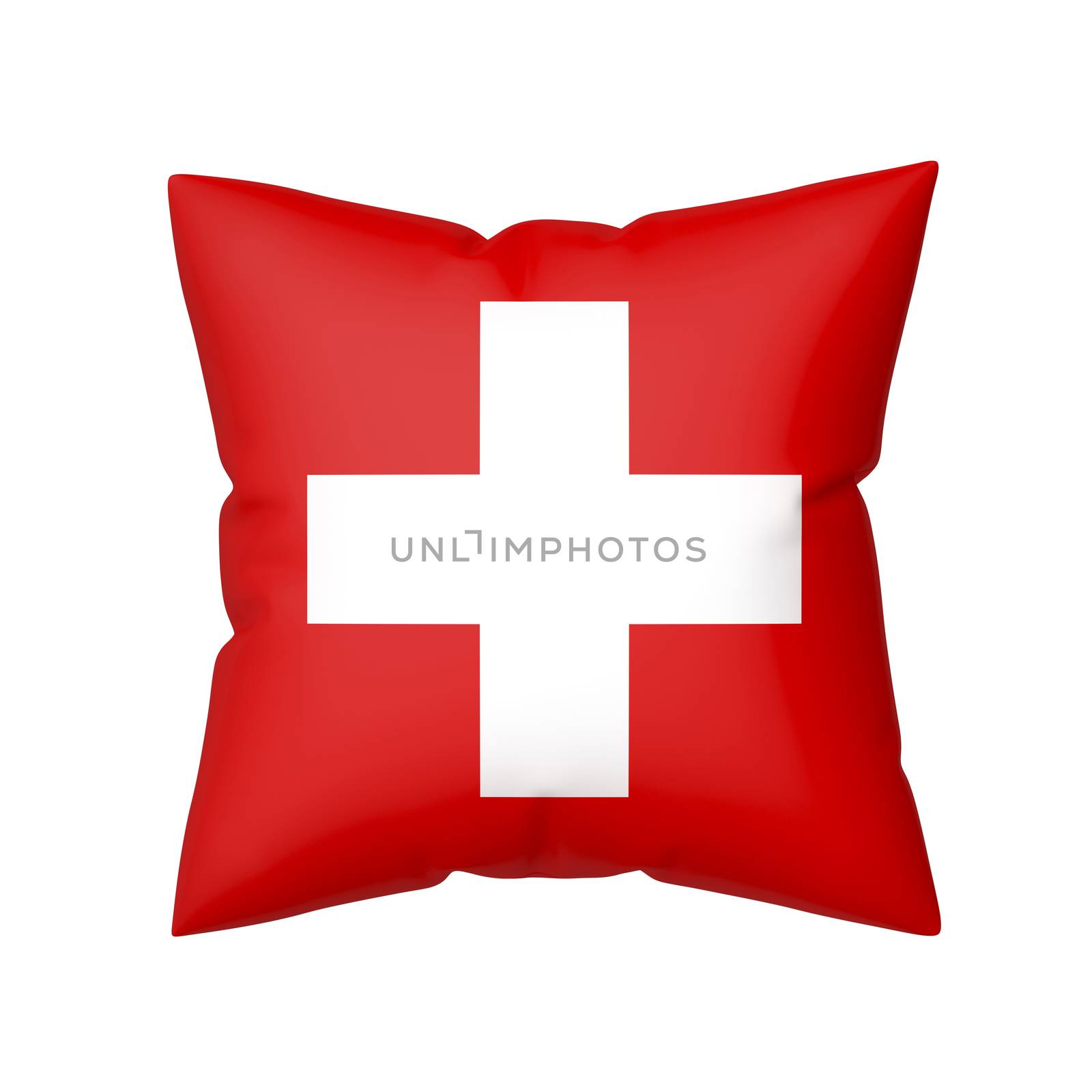 Pillow with the flag of Switzerland by magraphics