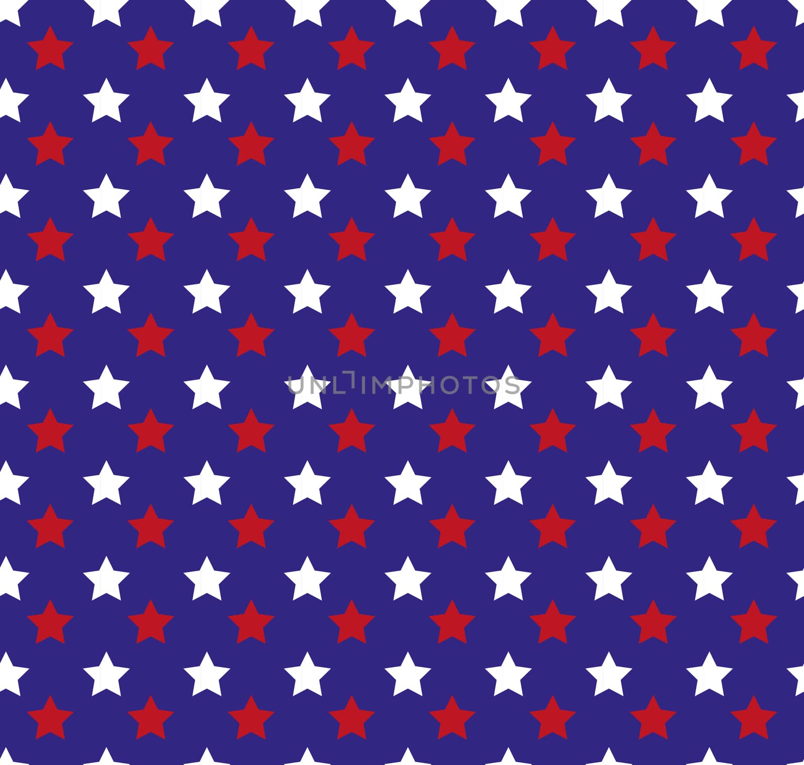 Independence Day of America seamless pattern. July 4th endless background. USA national holiday repeating texture with stars. illustration. by lucia_fox