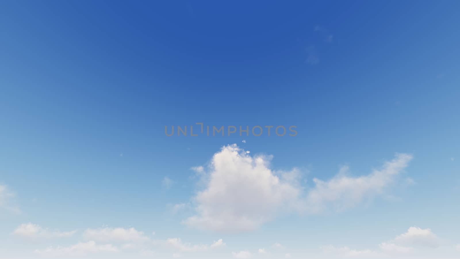 Cloudy blue sky abstract background, blue sky background with tiny clouds, 3d rendering

