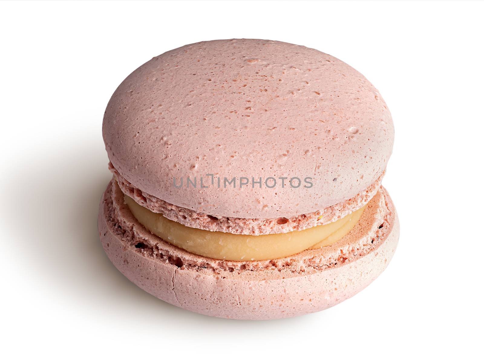 One beige macaroon angled view by Cipariss