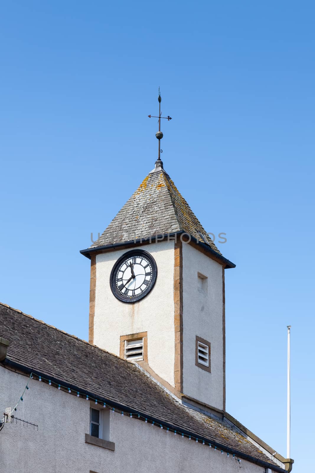 Lauder Town Hall Clock Tower by ATGImages
