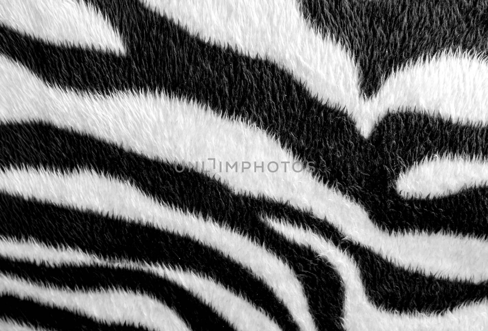 Zebra skin pattern leatherette fabric