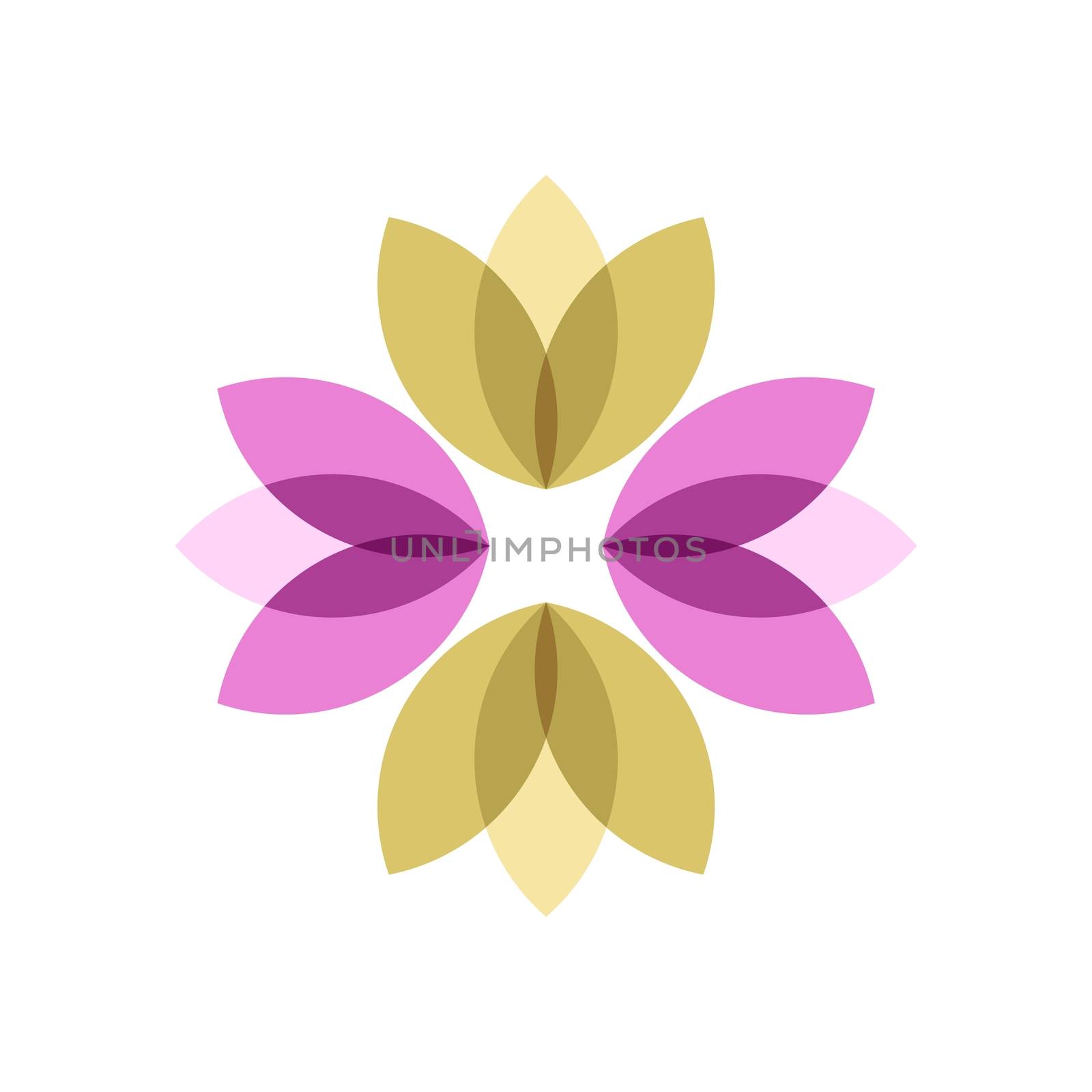 Colorful Ornamental Flower vector logo template Illustration Design. Vector EPS 10.
