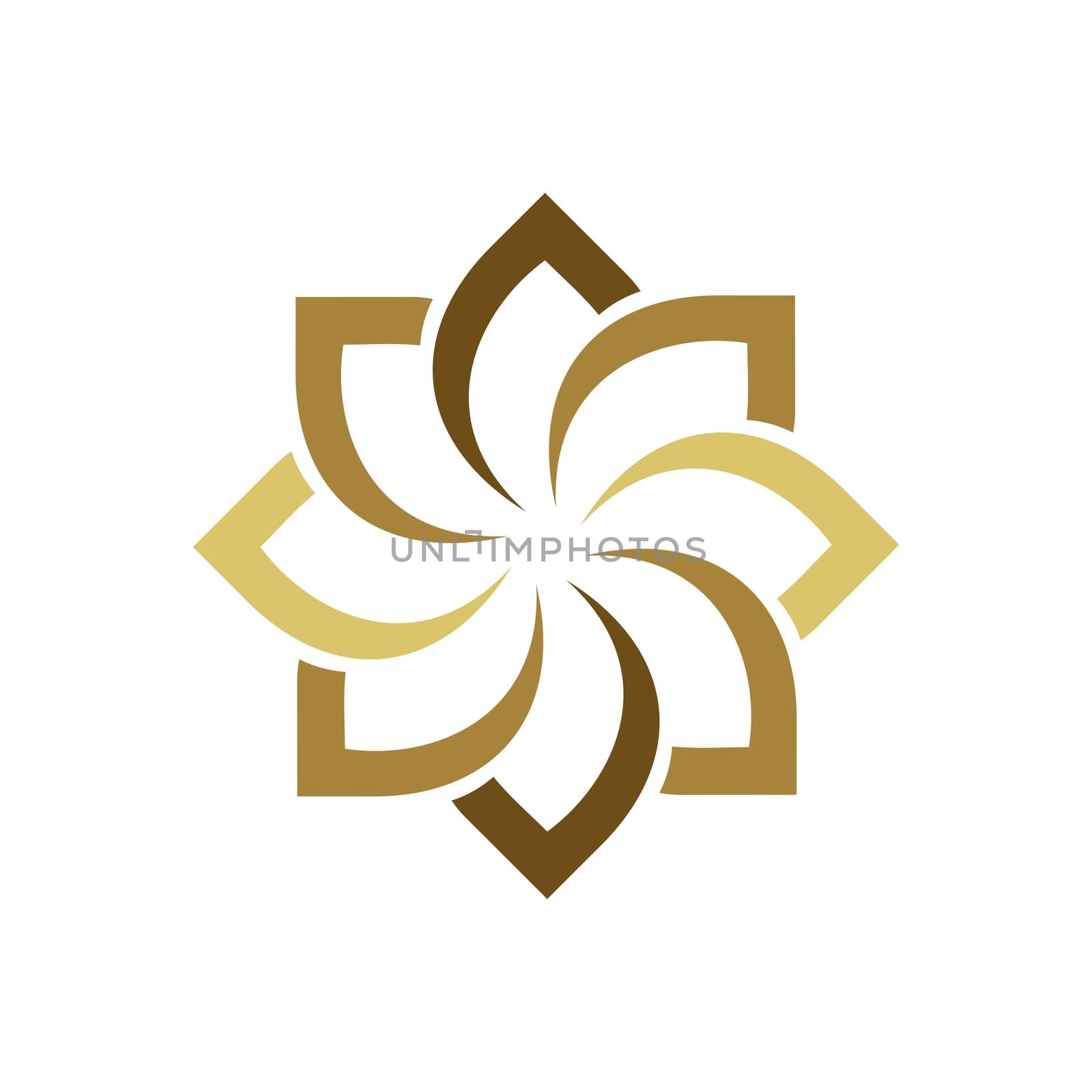 Abstract Ornamental Flower Logo Template Illustration Design. Vector EPS 10. by soponyono