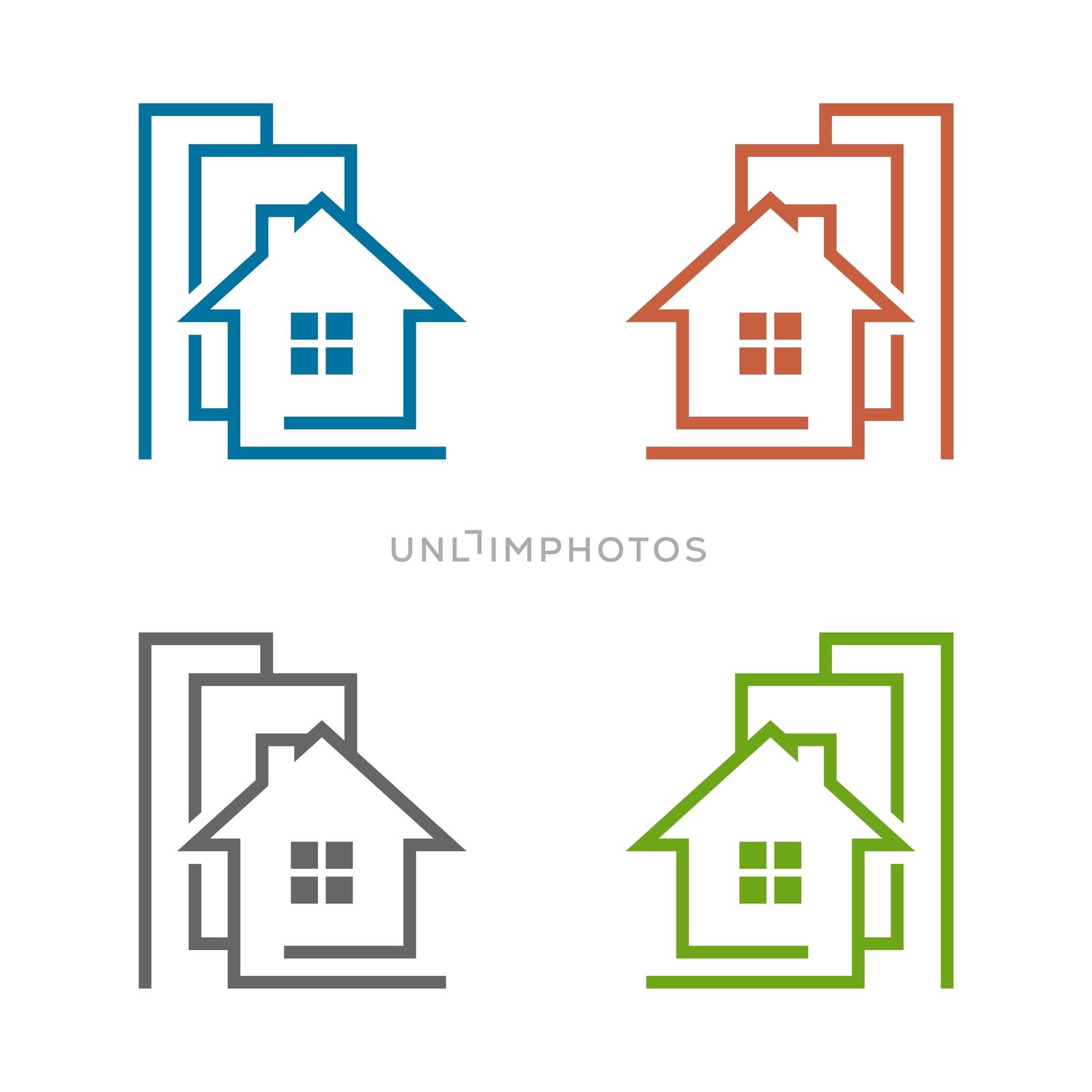 Home Building Vector Logo Template Illustration Design. Vector EPS 10.