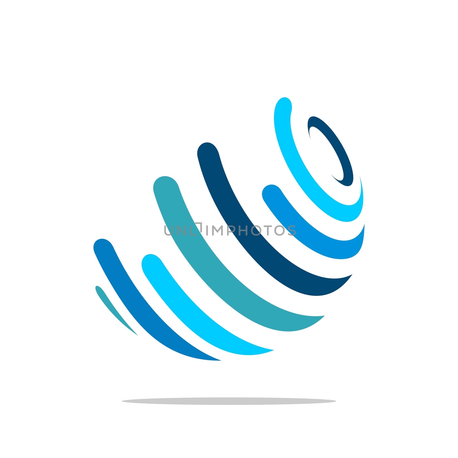 Globe Logo Template for Communication Business Illustration Design. Vector EPS 10.