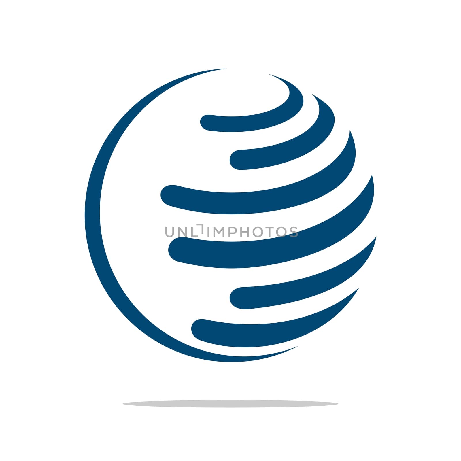 Globe Logo Template for Communication Business Illustration Design. Vector EPS 10. by soponyono