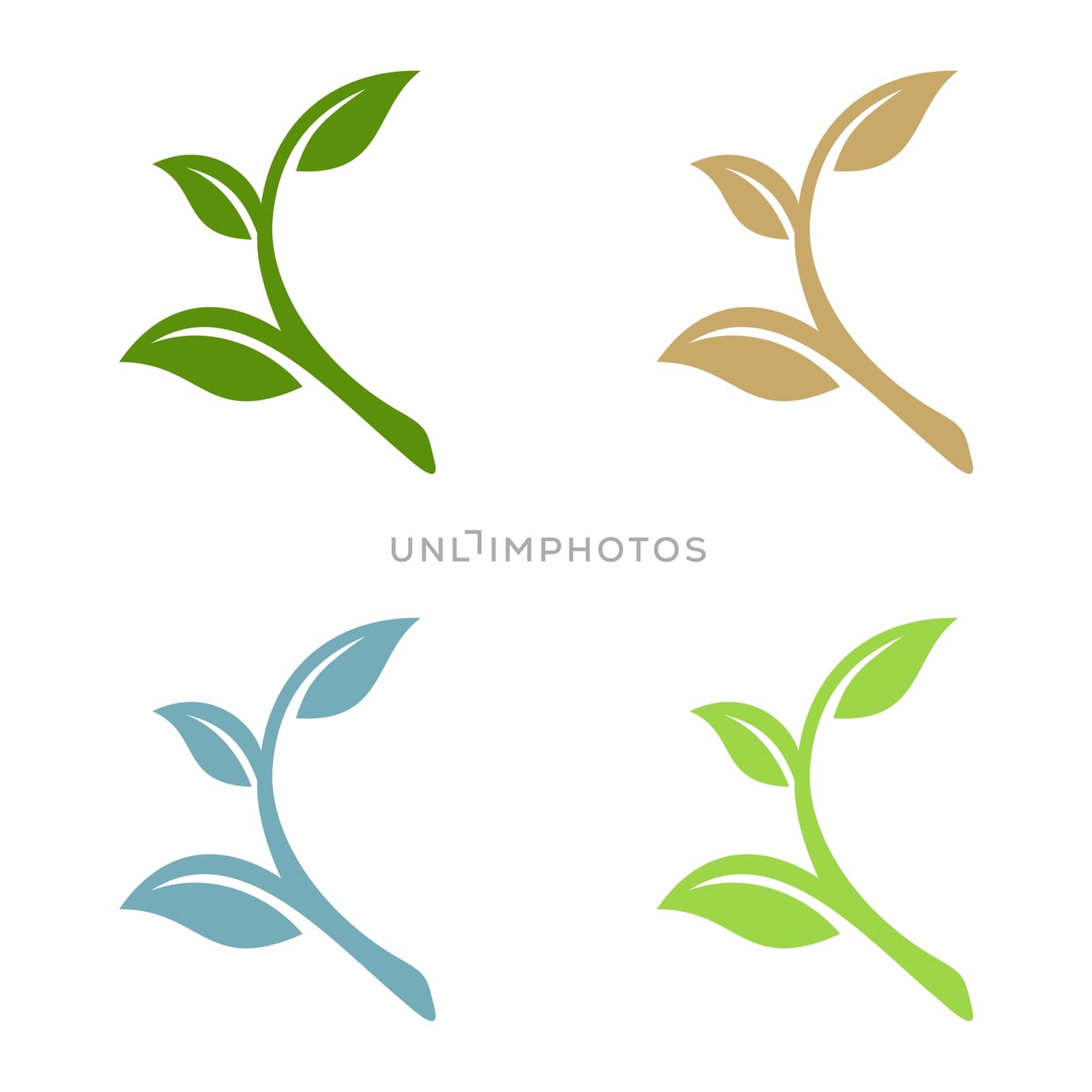 Green Leaf Ecology Logo Template Illustration Design. Vector EPS 10.