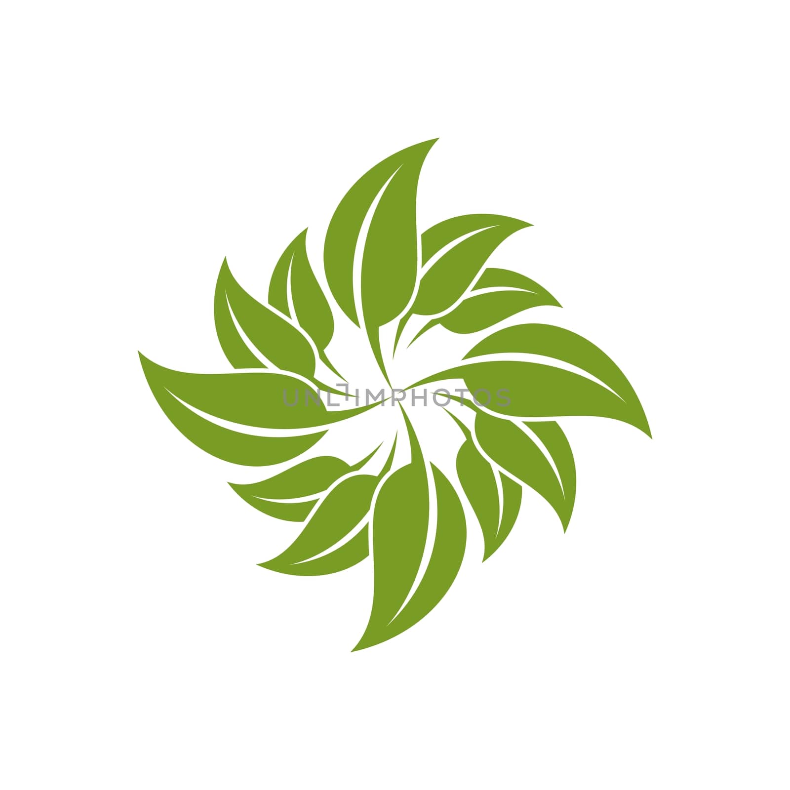 Green Leaf Ecology Logo Template Illustration Design. Vector EPS 10.