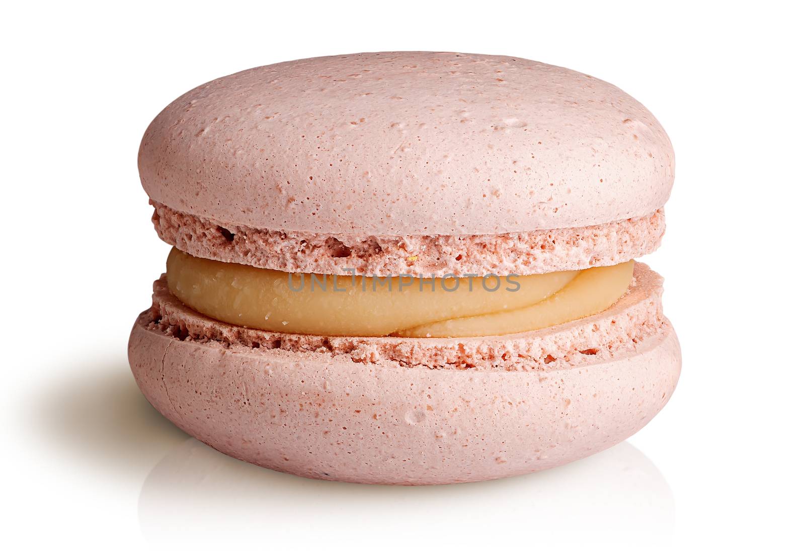 One beige macaroon front view by Cipariss