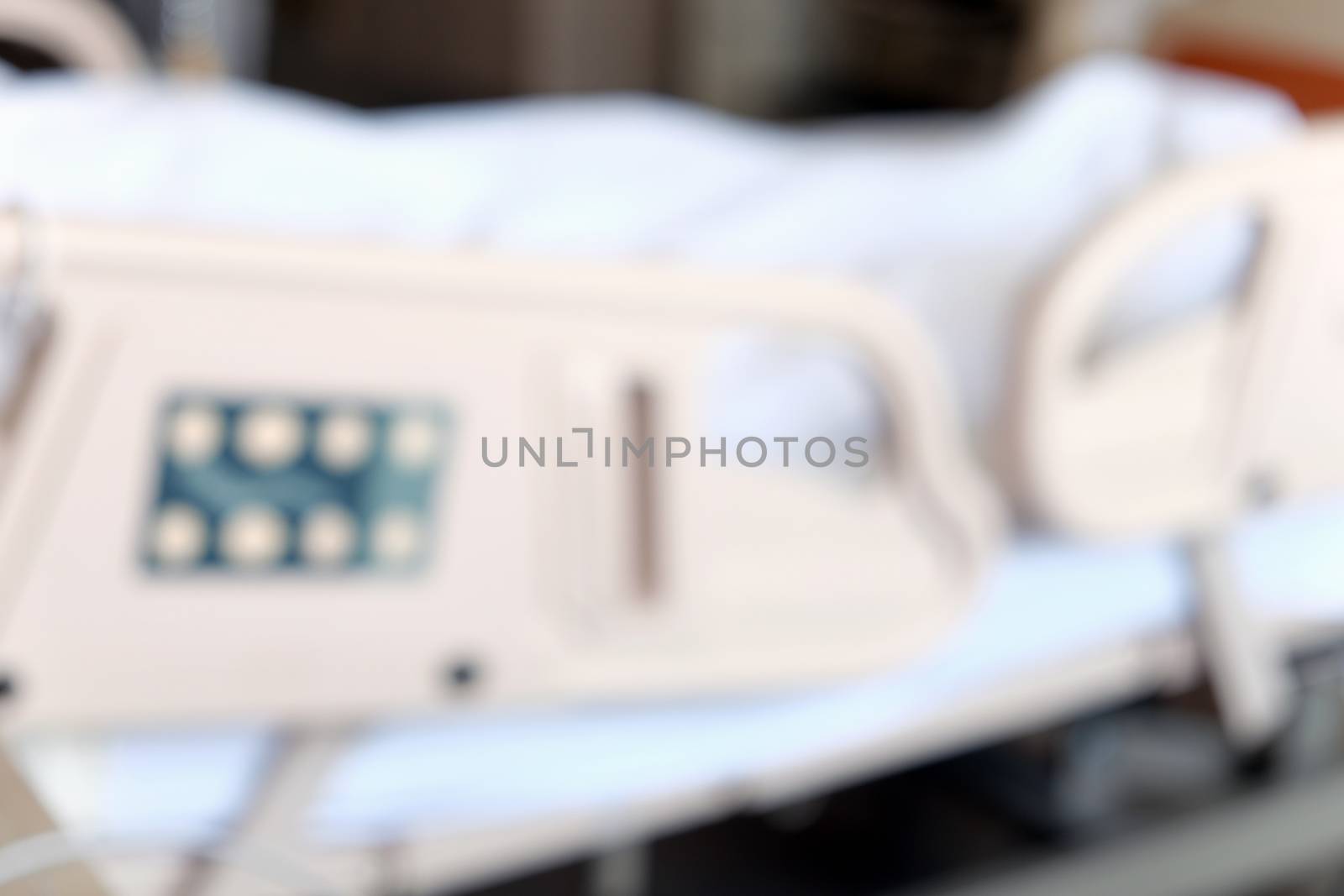 Abstract blur of Elderly patients in hospital bed background