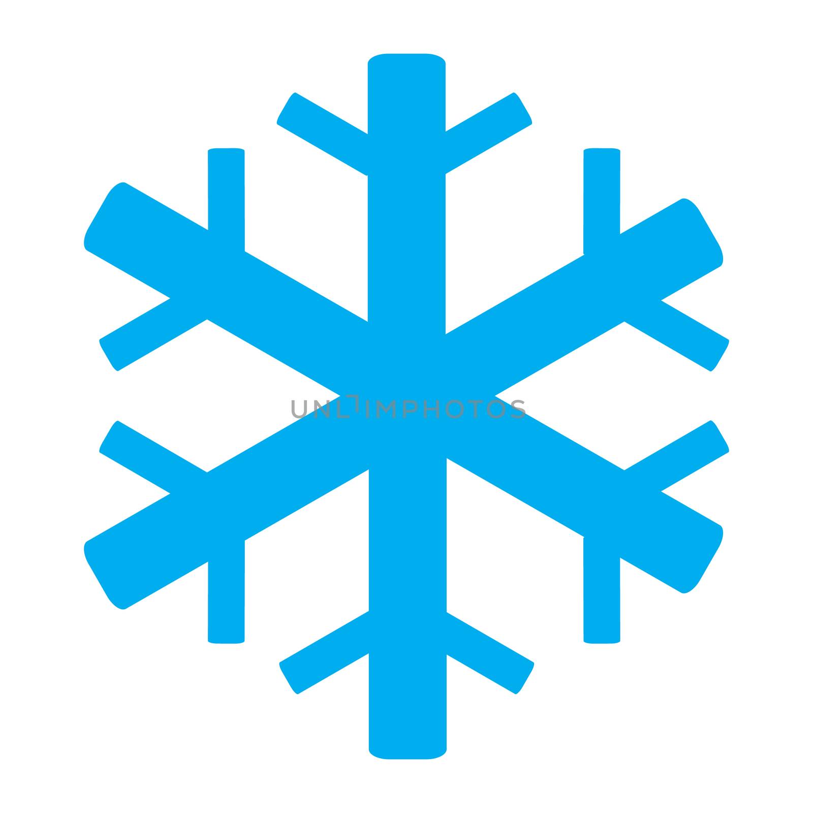 Air conditioning icon on white background. Snowflake symbol. 