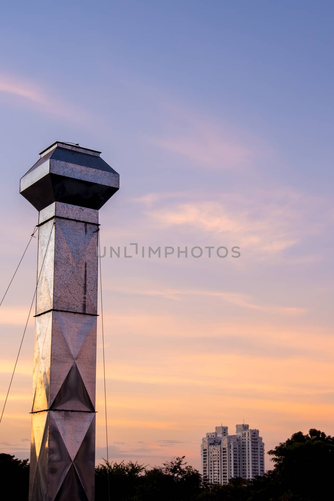 Twilight cloud and sky before sunset by Satakorn