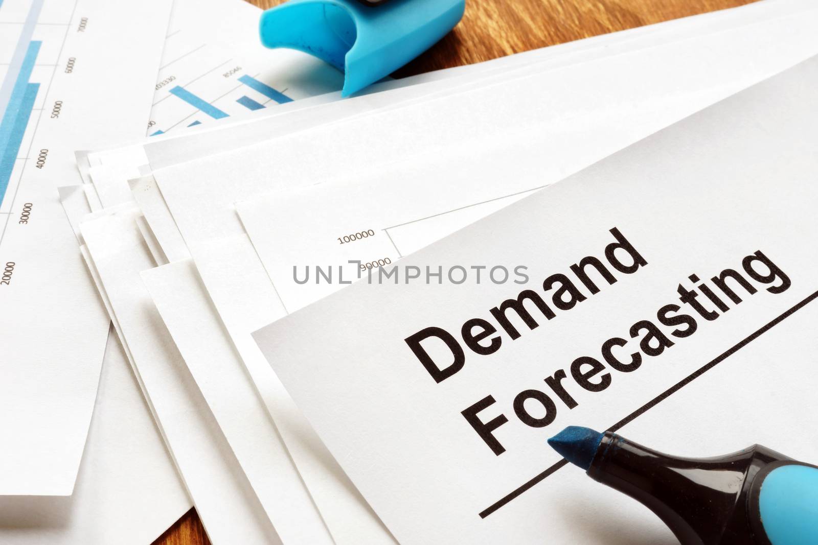 Demand forecasting report with charts and graphs. by designer491