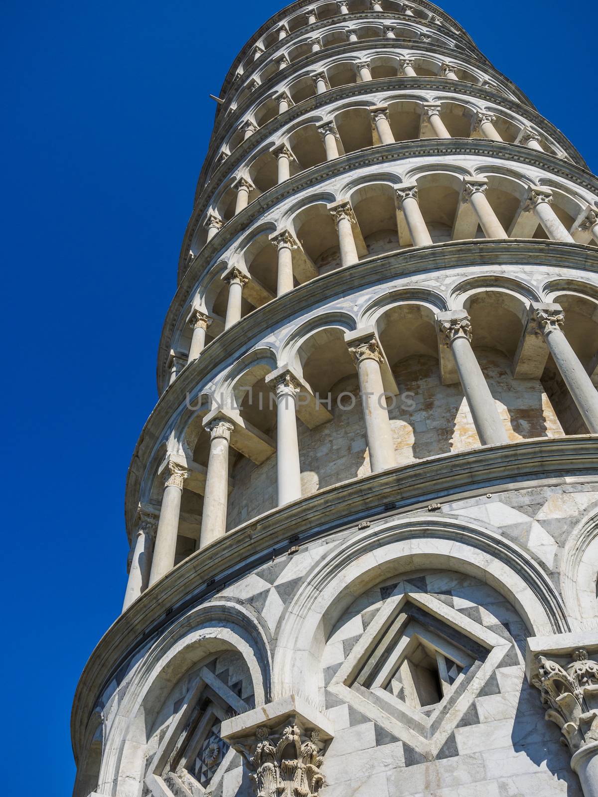 Picture of the famous cathedral and leaning tower in Pisa, Tuscany, Italia