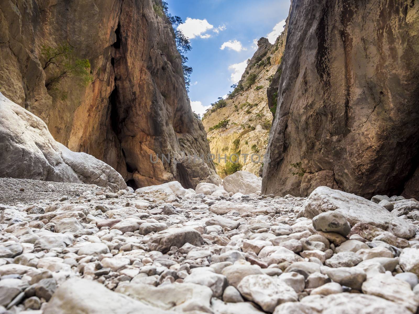 famous gorges of Gorropu in Sardinia, Italy.