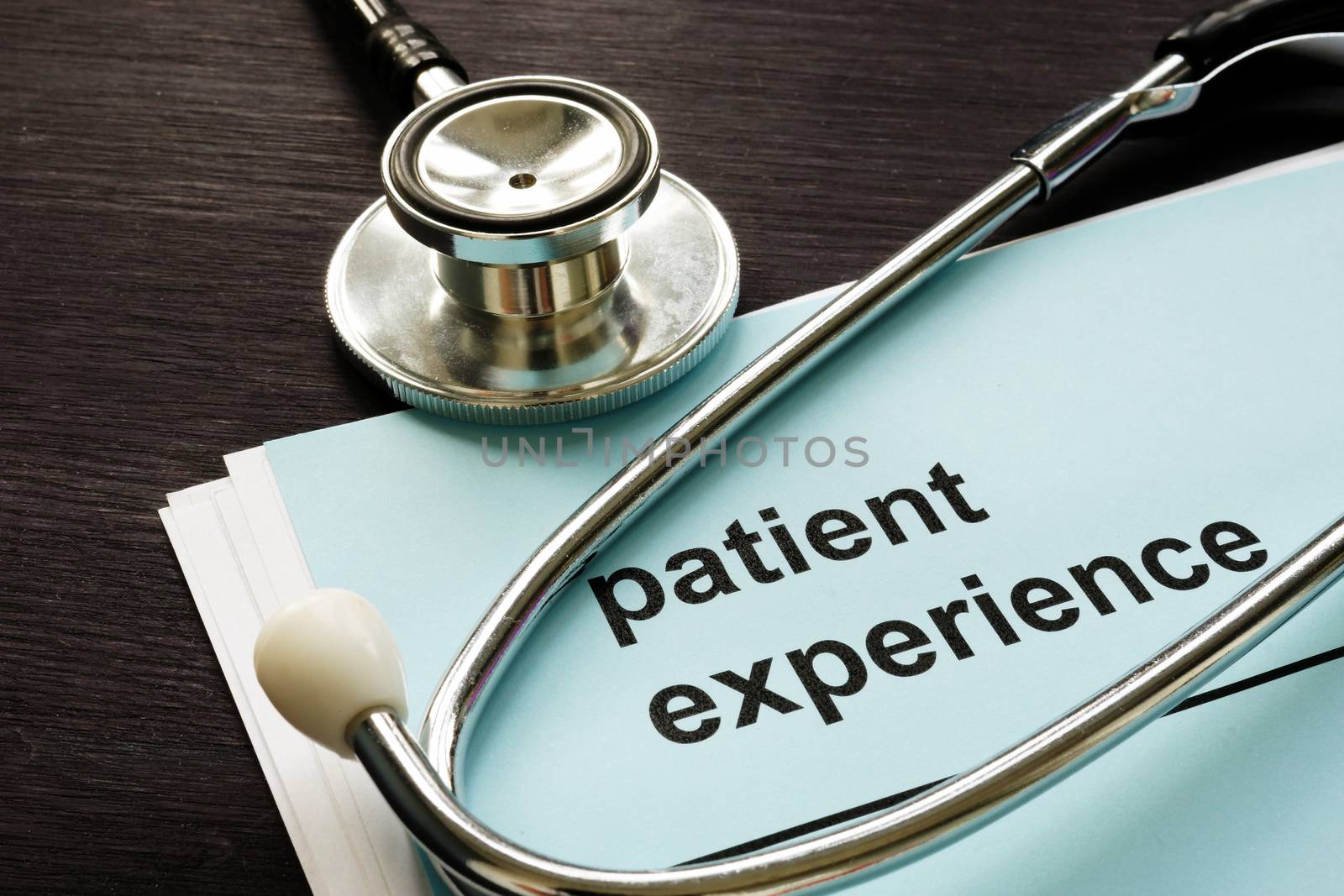 Patient experience report and medical stethoscope. by designer491