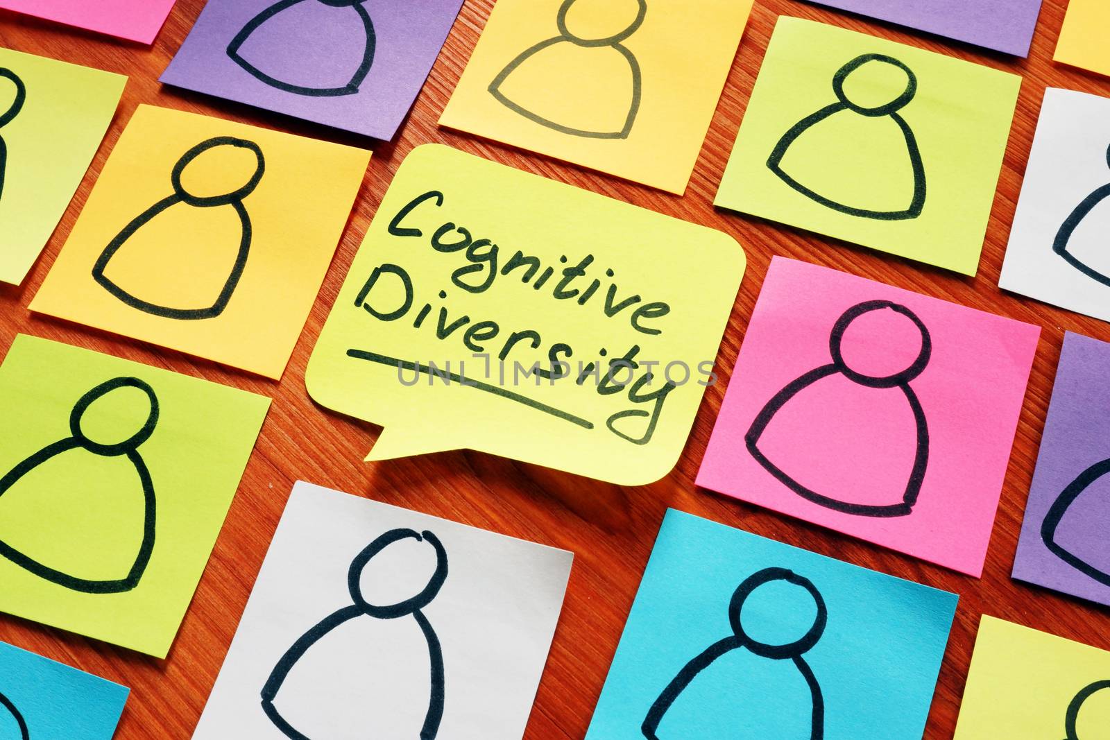 Cognitive Diversity and drawn figures on the pages. by designer491