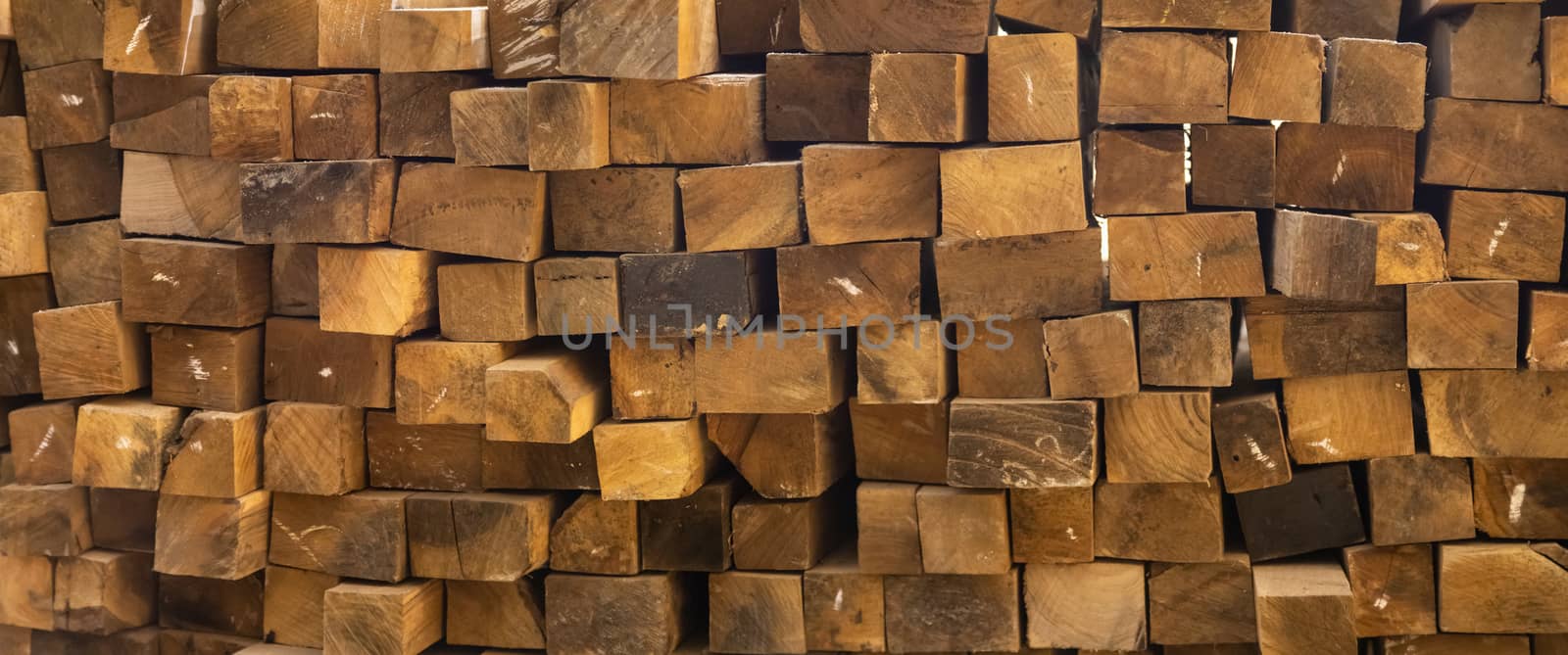 background from old wooden bars in end face a section