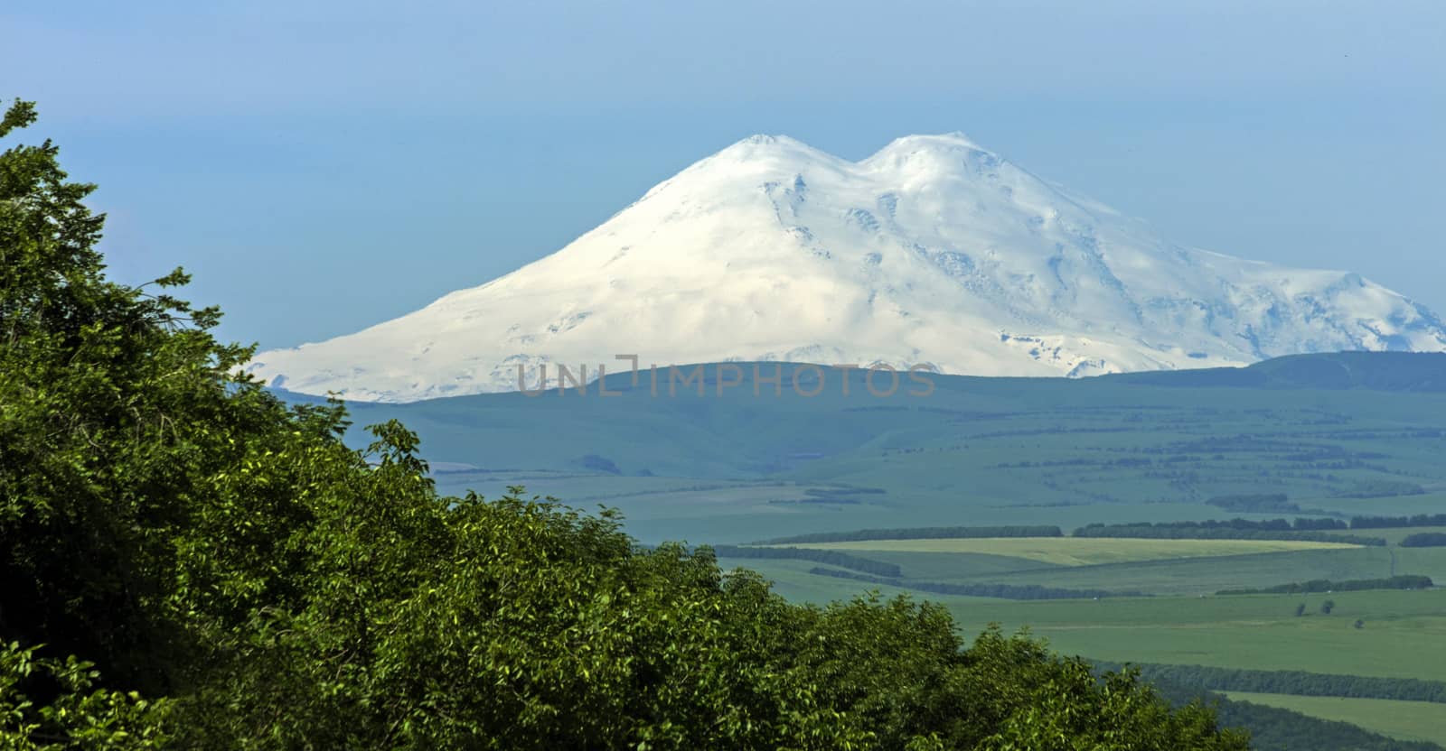 View On Mountain Elbrus of Pyatigorsk city,Northern Caucasus,Russia.