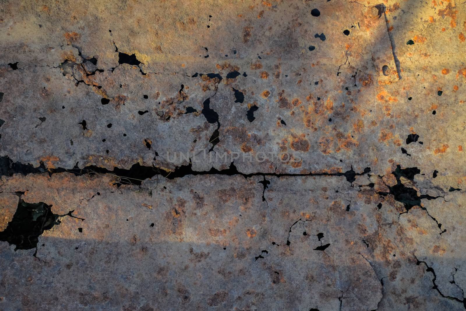 Background rusty holey iron, by fedoseevaolga