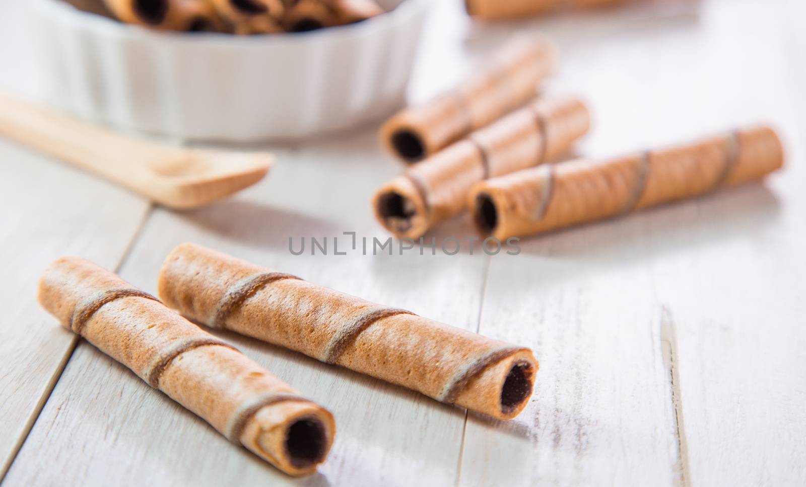 Chocolate wafer roll by tehcheesiong