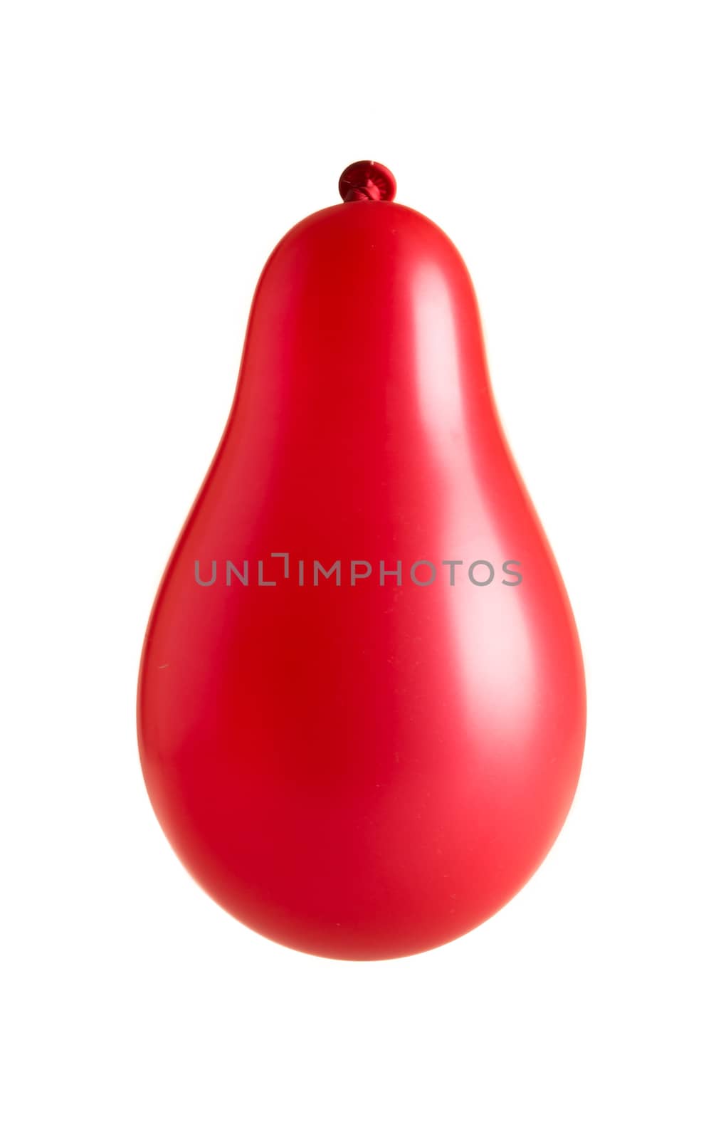 Red balloons isolated on white background