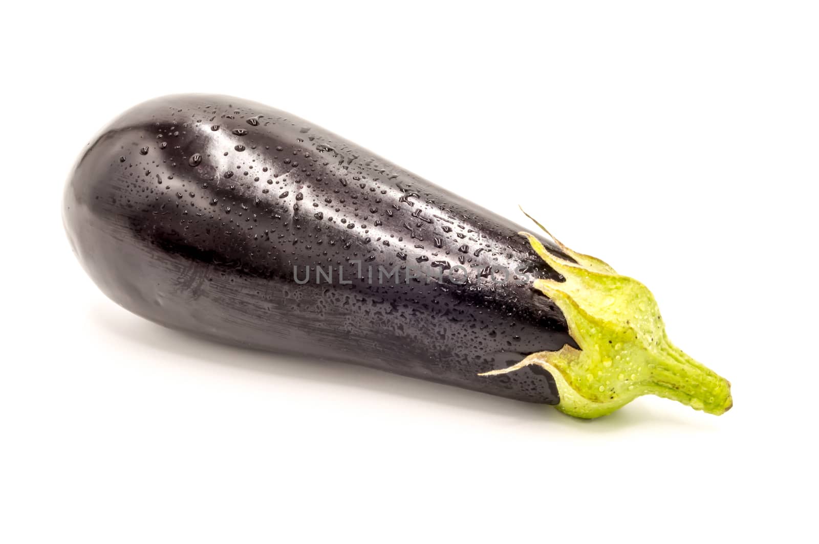 Fresh eggplant isolated on white  by Philou1000