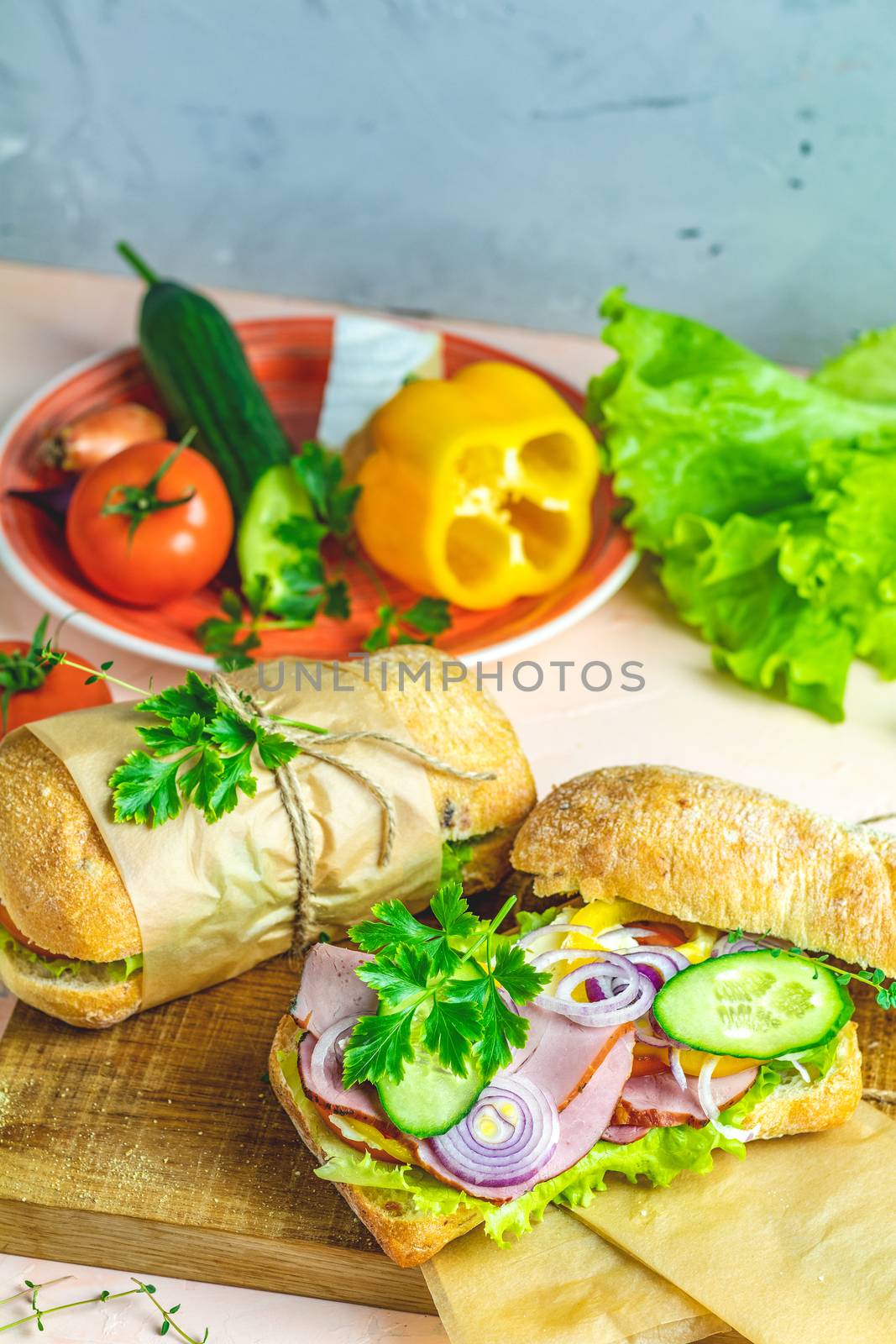 Italian porchetta sandwich by ArtSvitlyna
