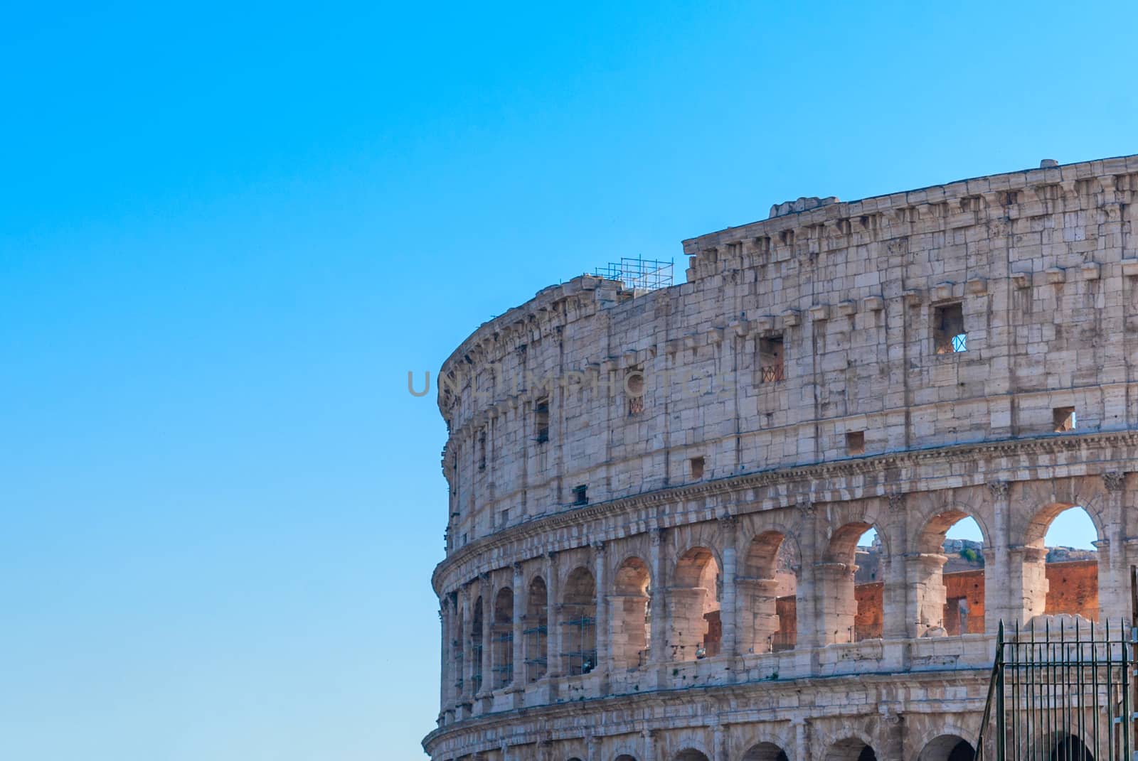 Ancient Roman Colosseum is one of the main tourist attractions i by Zhukow