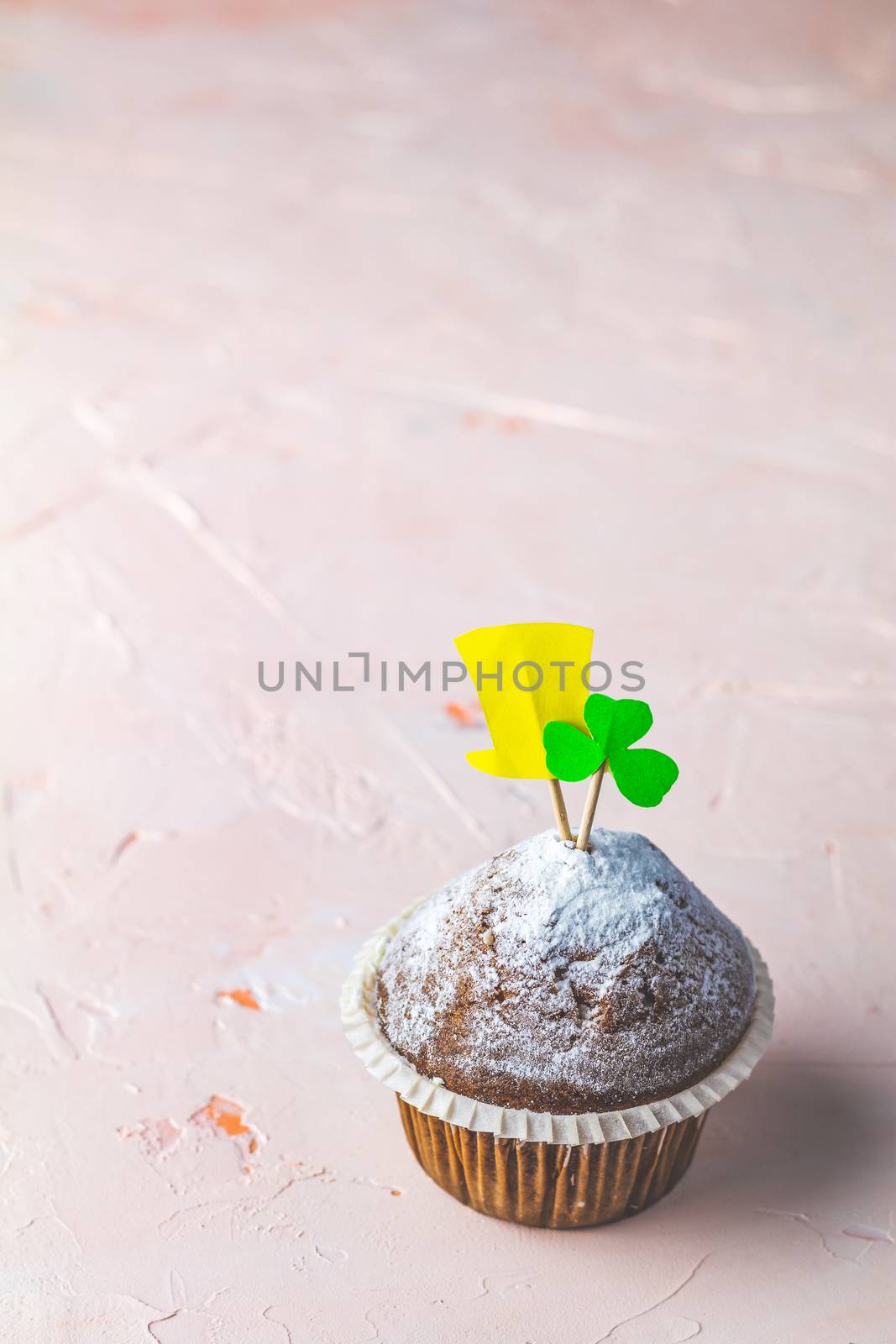 Sweet homemade muffin for Saint Patrick day. by ArtSvitlyna