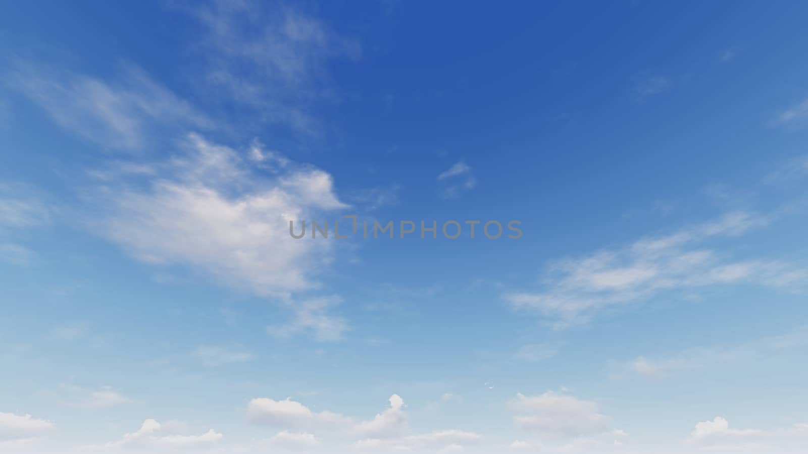 Cloudy blue sky abstract background, blue sky background with tiny clouds, 3d rendering

