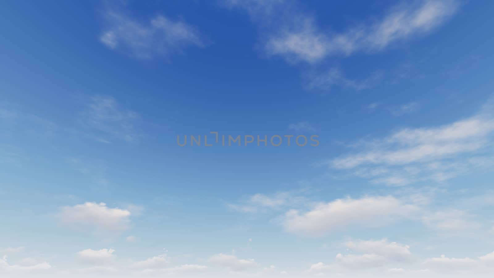 Cloudy blue sky abstract background, blue sky background with tiny clouds, 3d rendering

