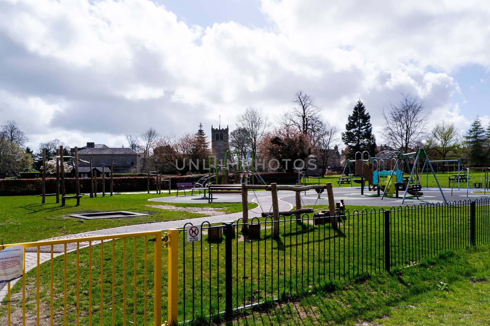 Abbot Hall playground closed in Kendal due to Covid 19 by paddythegolfer