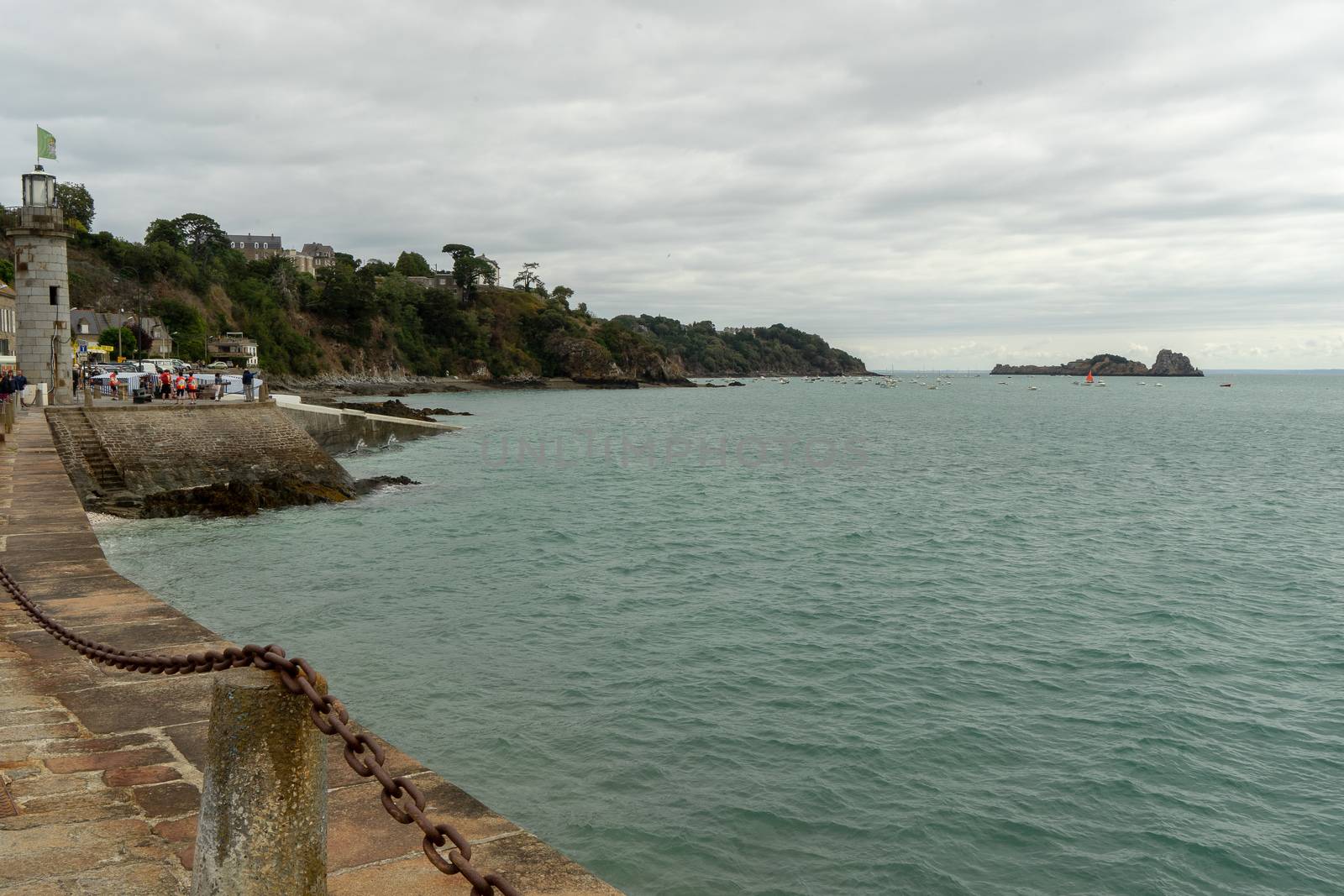 Travel for oysters in Cancale Britanny village on sea view tourism