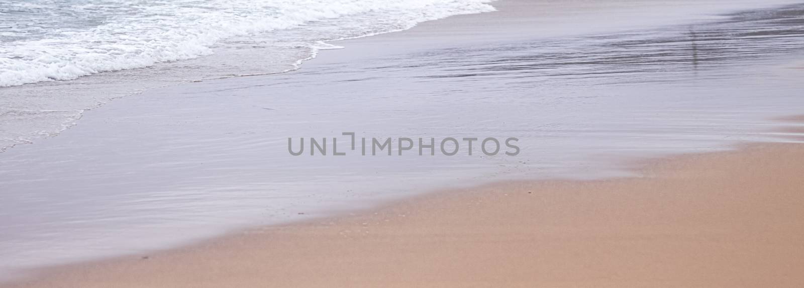 Beautiful sea or ocean waves, coast view from tropical sand beach, summer vacation travel and holiday destination scene