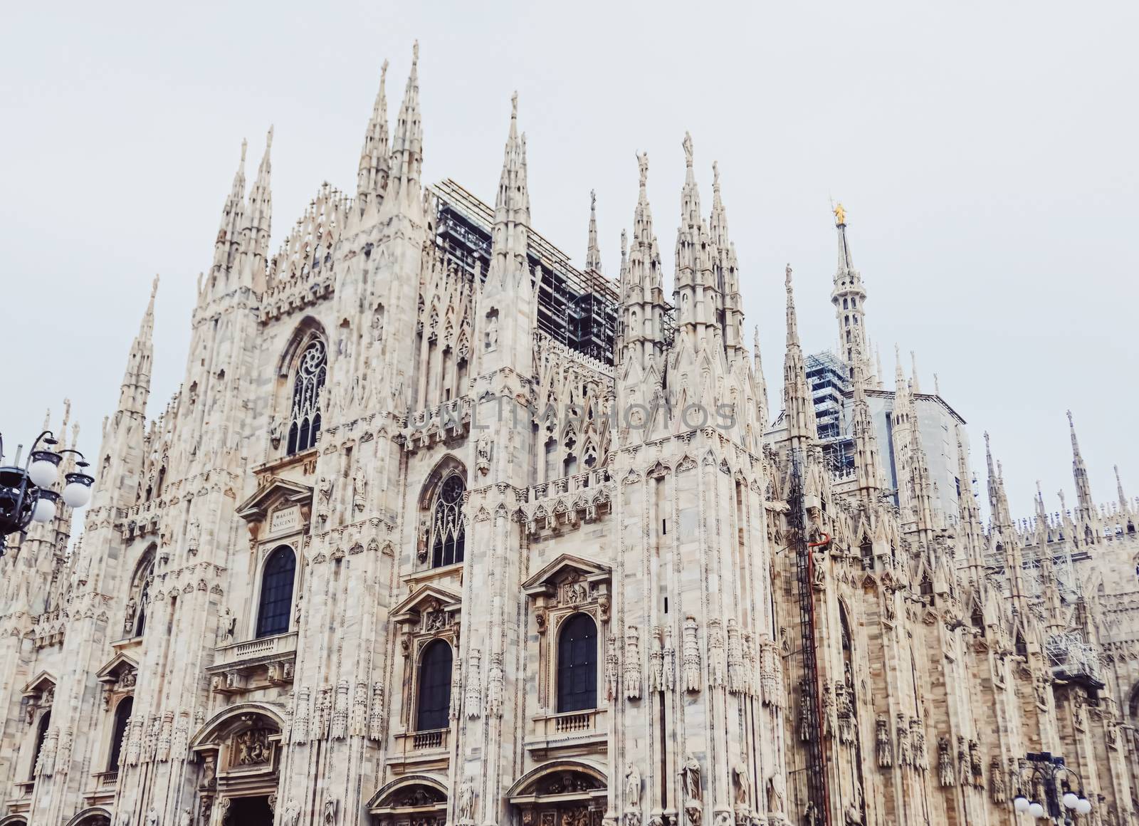 Milan Cathedral known as Duomo di Milano, historical building and famous landmark in Lombardy region in Northern Italy by Anneleven