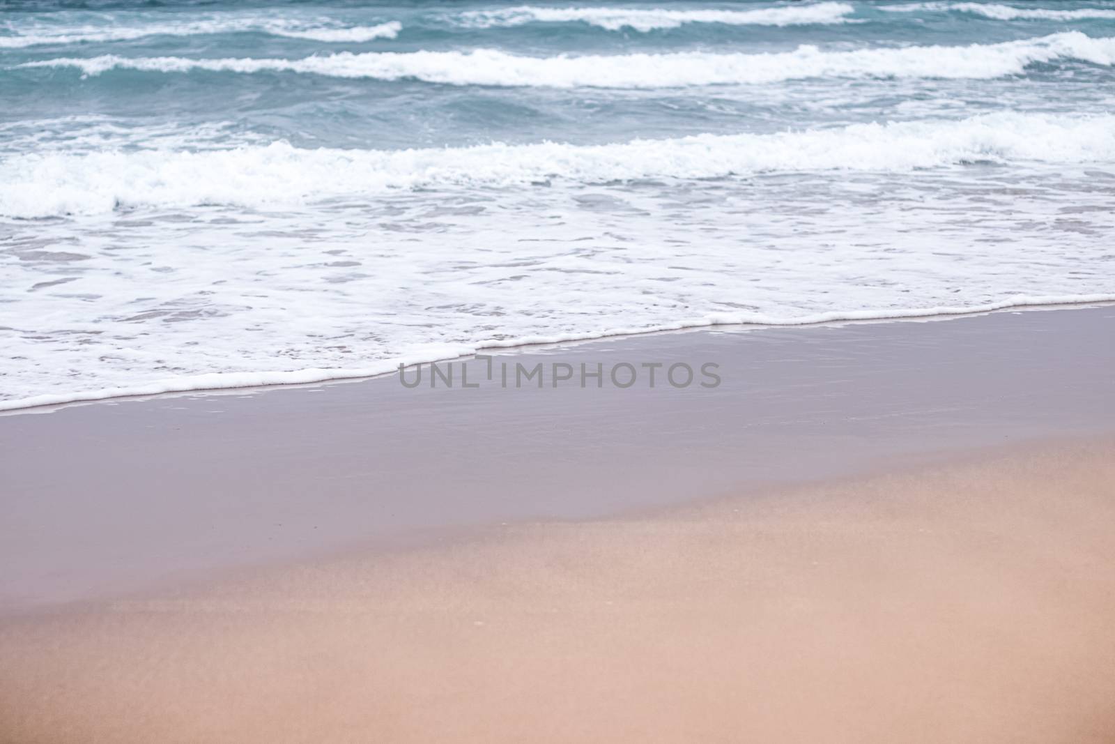 Beautiful sea or ocean waves, coast view from tropical sand beach, summer vacation travel and holiday destination scene