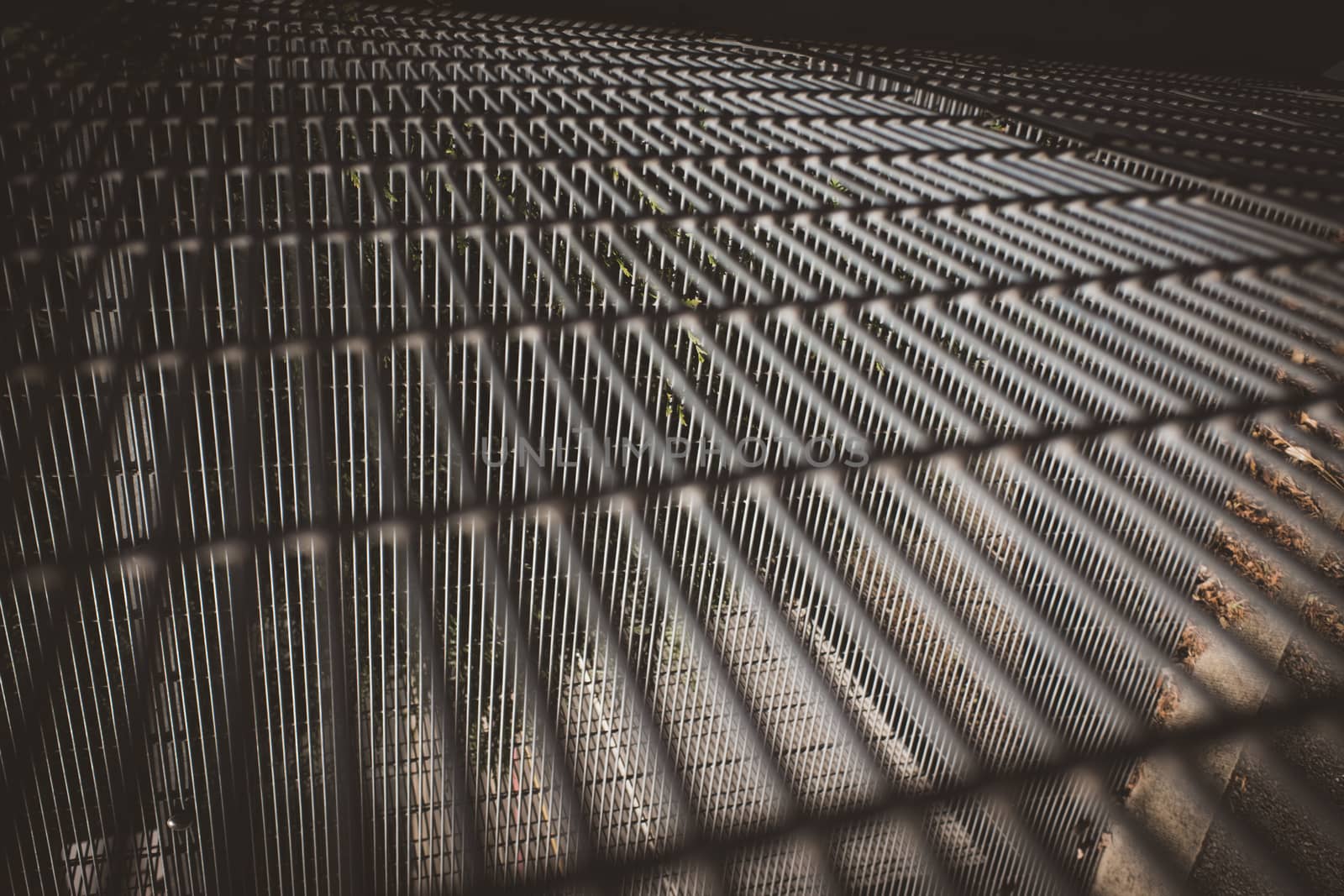 Steel fence around outdoor space in Happy Mount Park UK