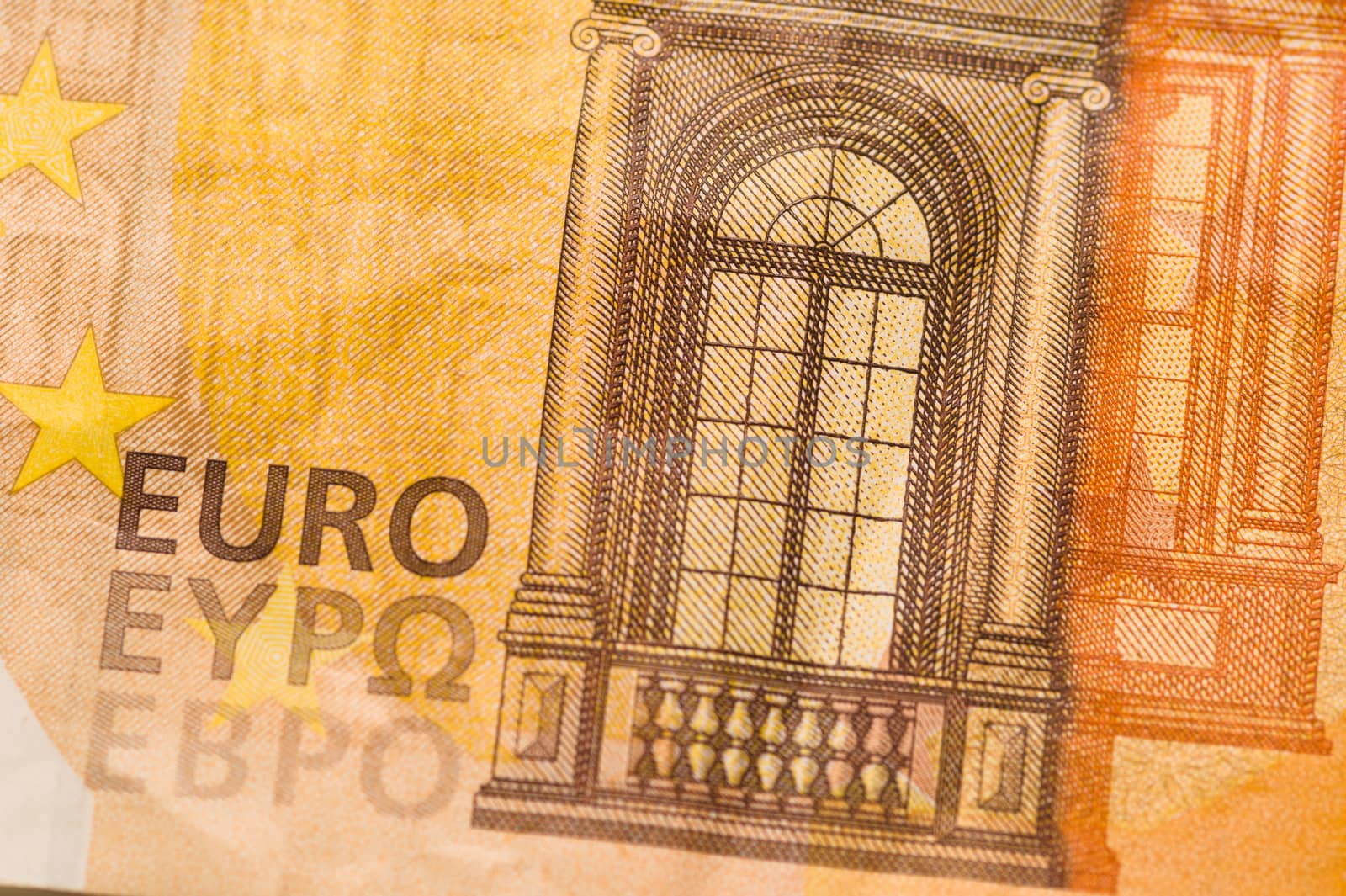 close up of twenty euro money banknote by paddythegolfer