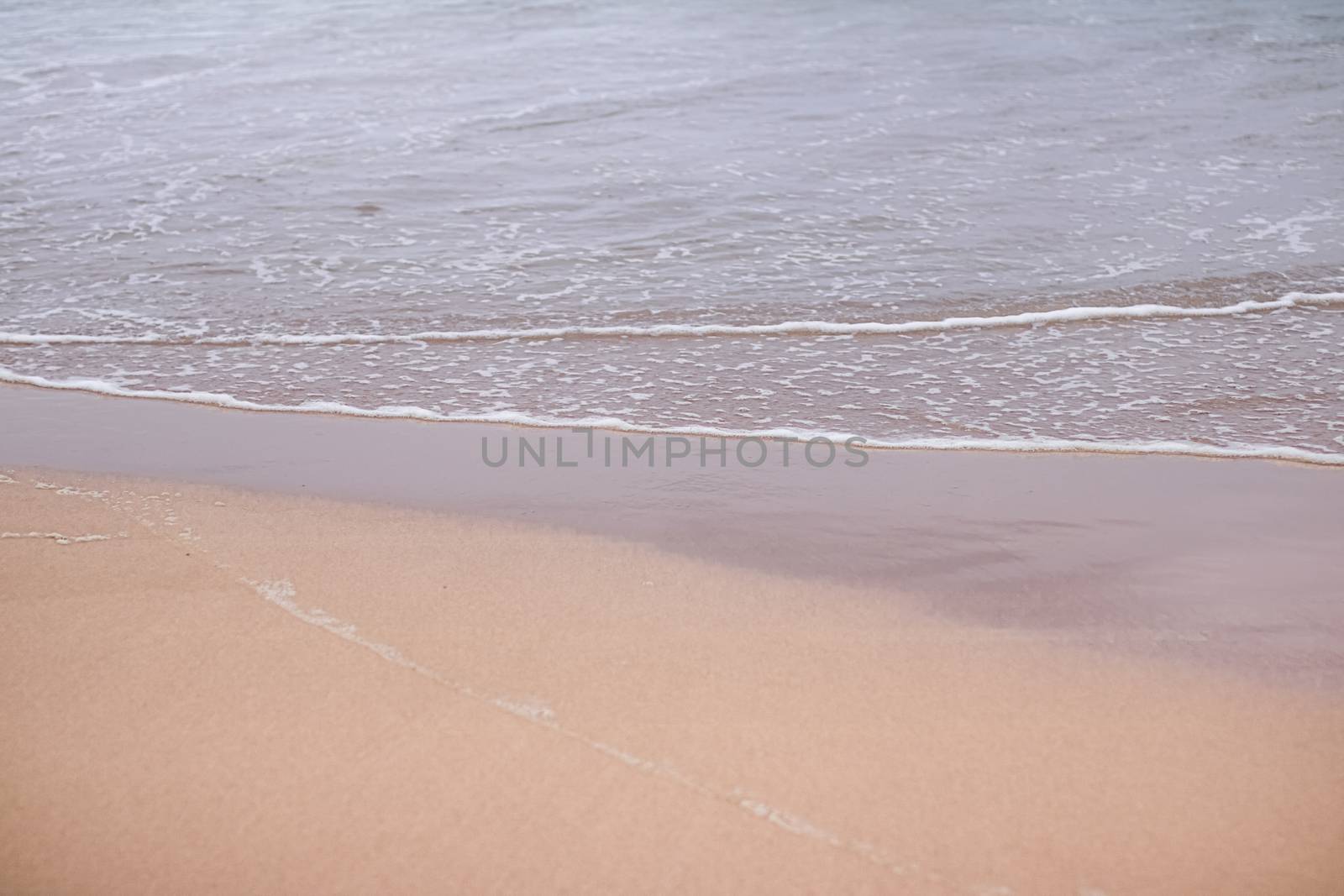 Beautiful sea or ocean waves, coast view from tropical sand beach, summer vacation travel and holiday destination scene