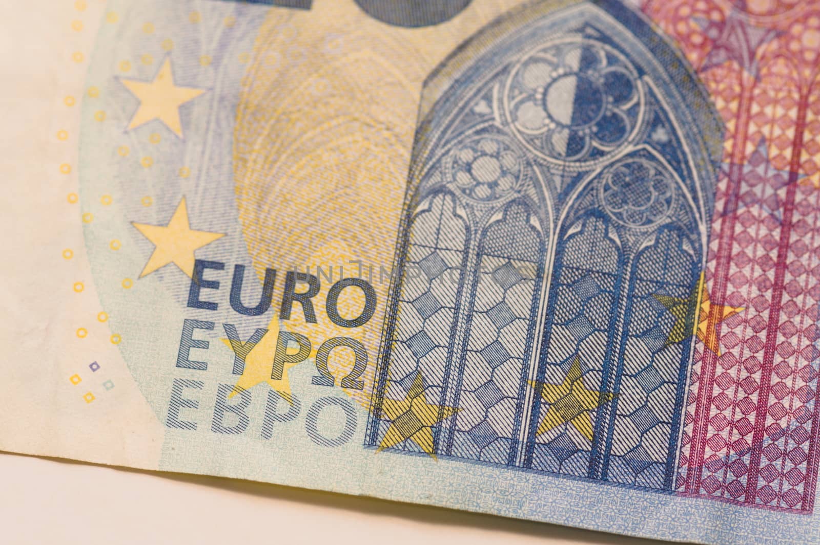 close up of twenty euro money banknote by paddythegolfer