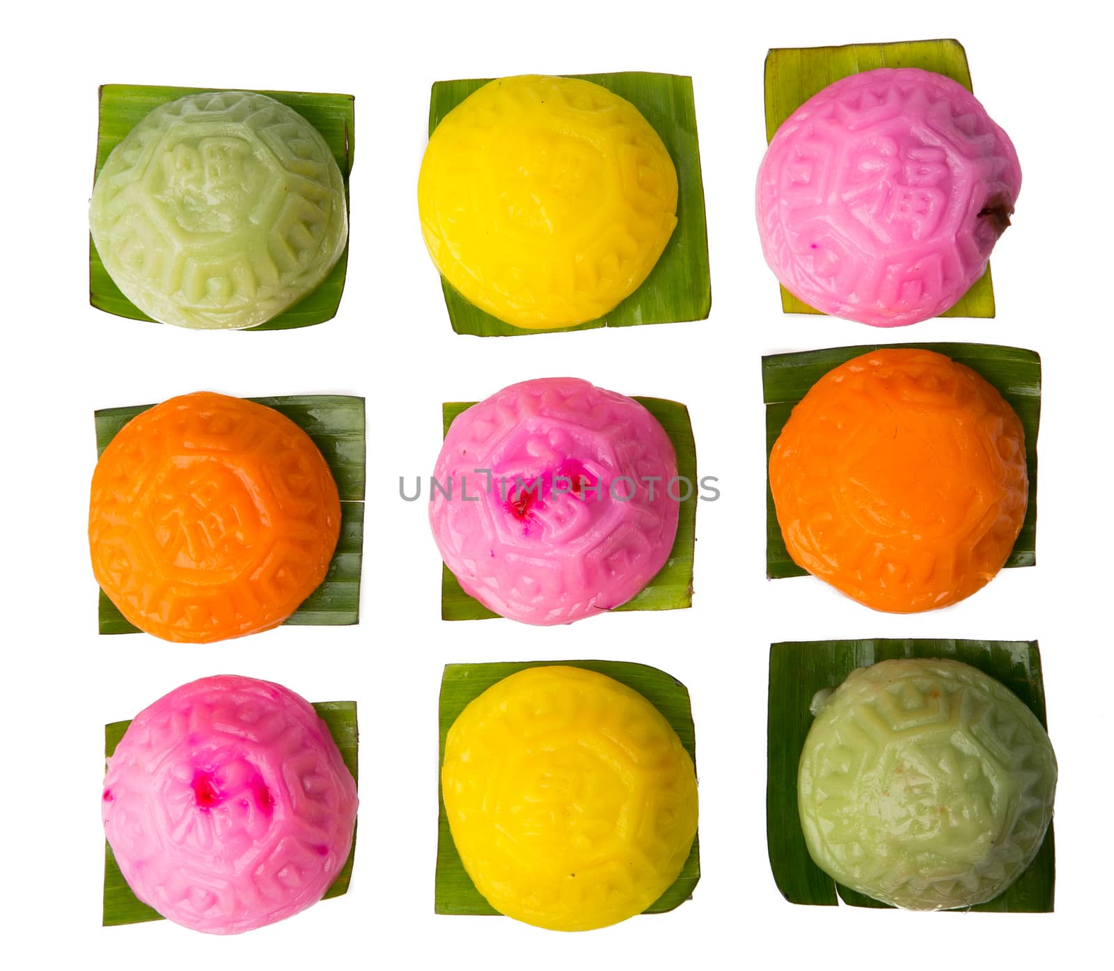 Ang ku kueh or chinese red tortoise cake is a traditional Asian dessert pudding made from glutinous rice flour with a salty or sweet filling